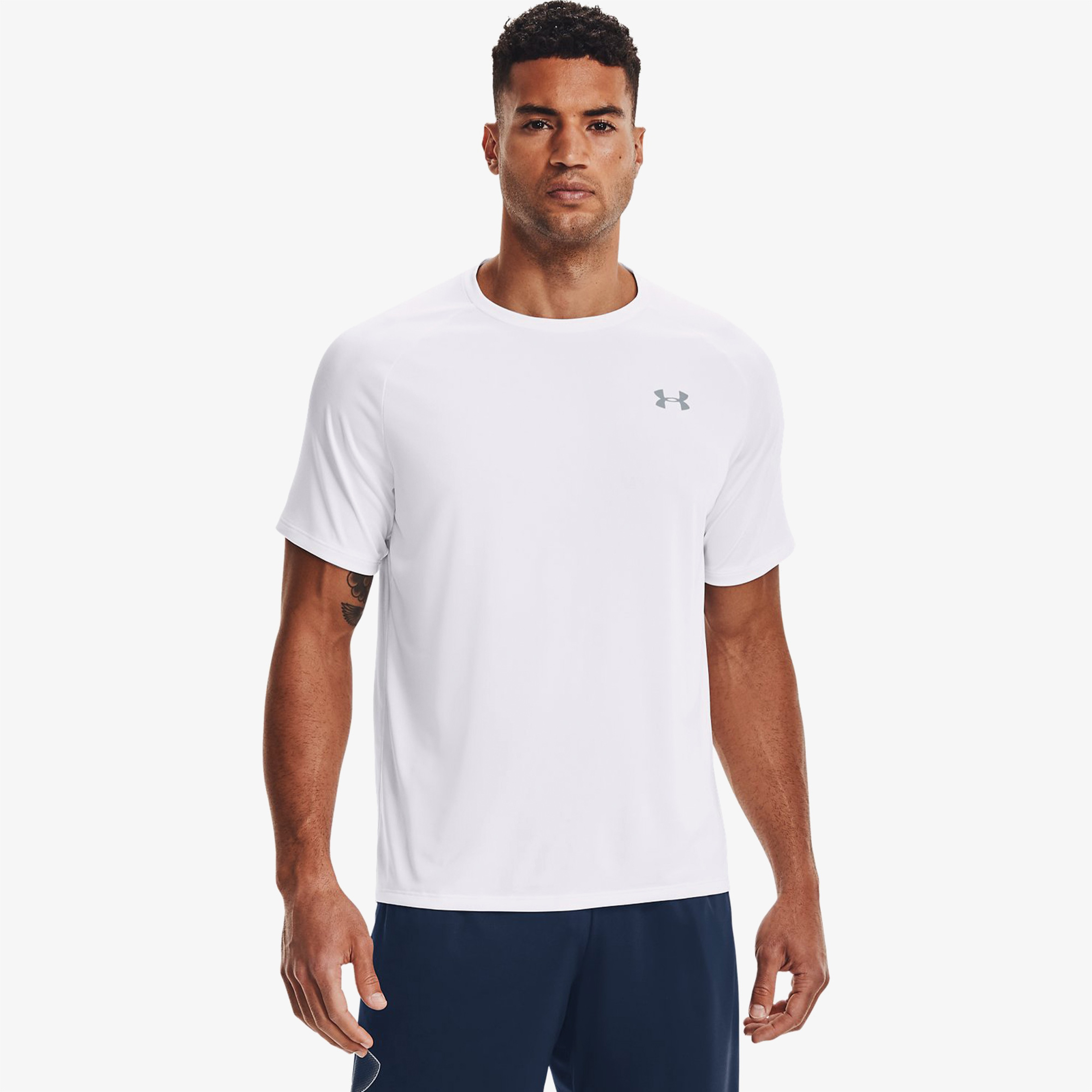 Under Armour Tech 2.0 Erkek Beyaz T-Shirt