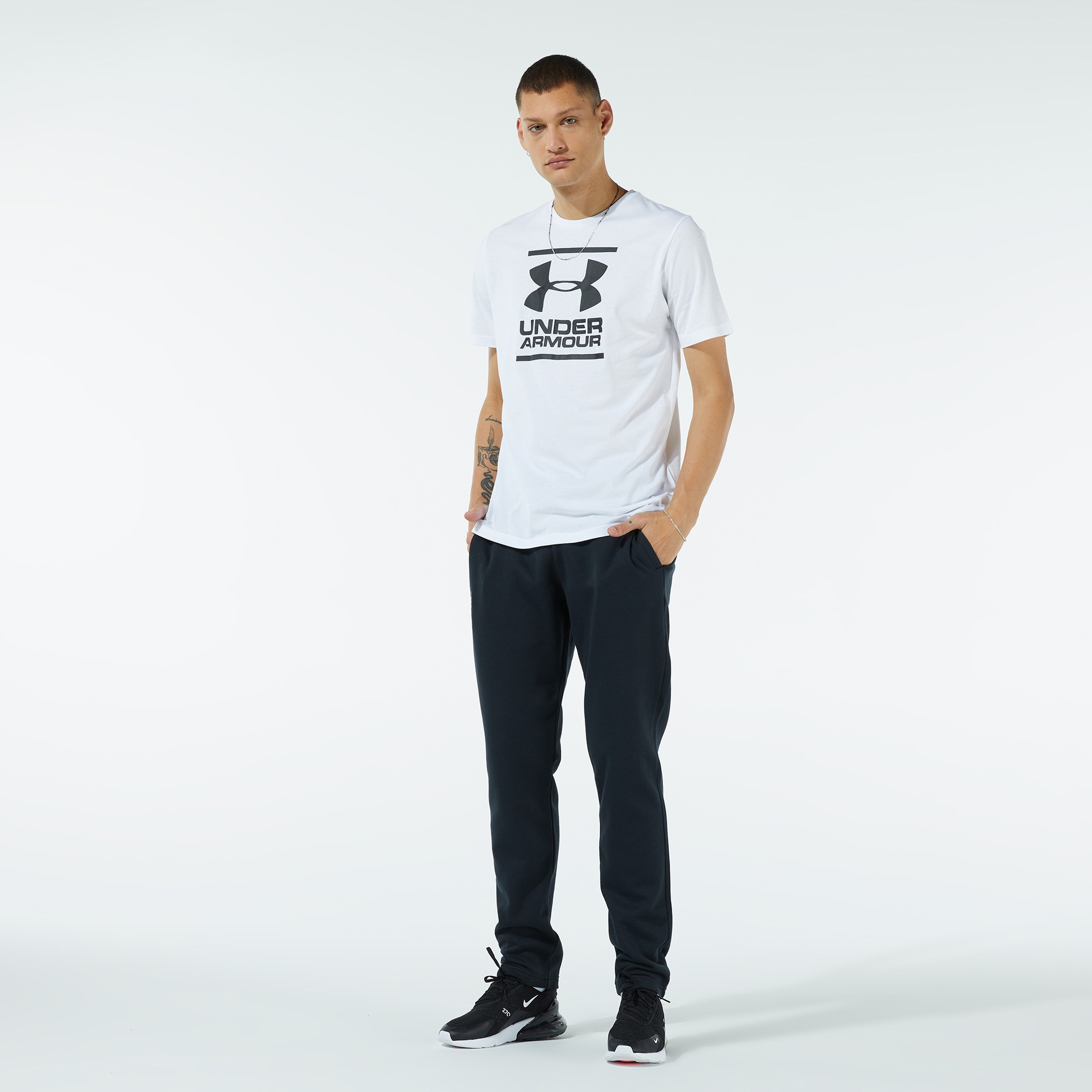 Under Armour Gl Foundation Erkek Beyaz T-Shirt