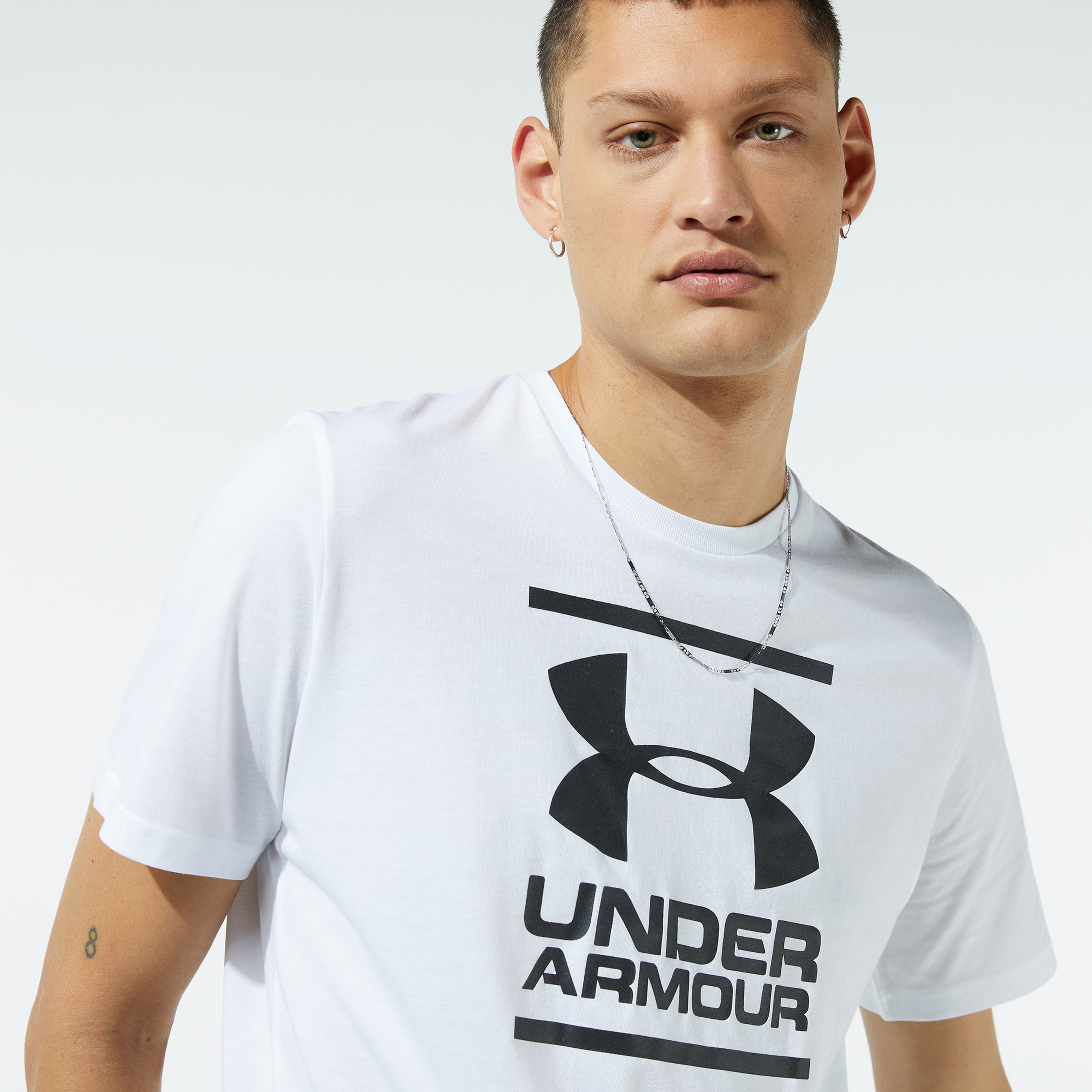Under Armour Gl Foundation Erkek Beyaz T-Shirt