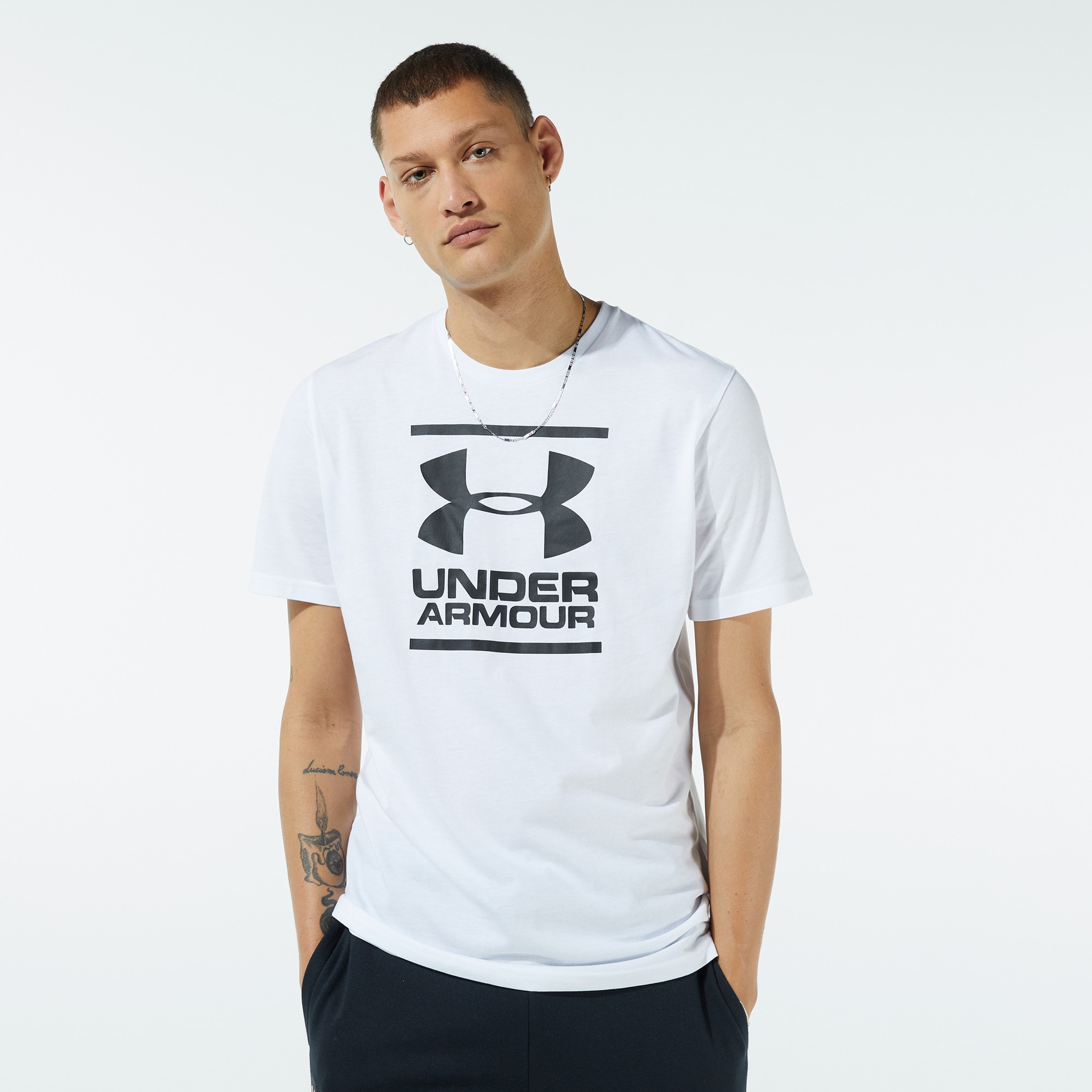 Under Armour Gl Foundation Erkek Beyaz T-Shirt