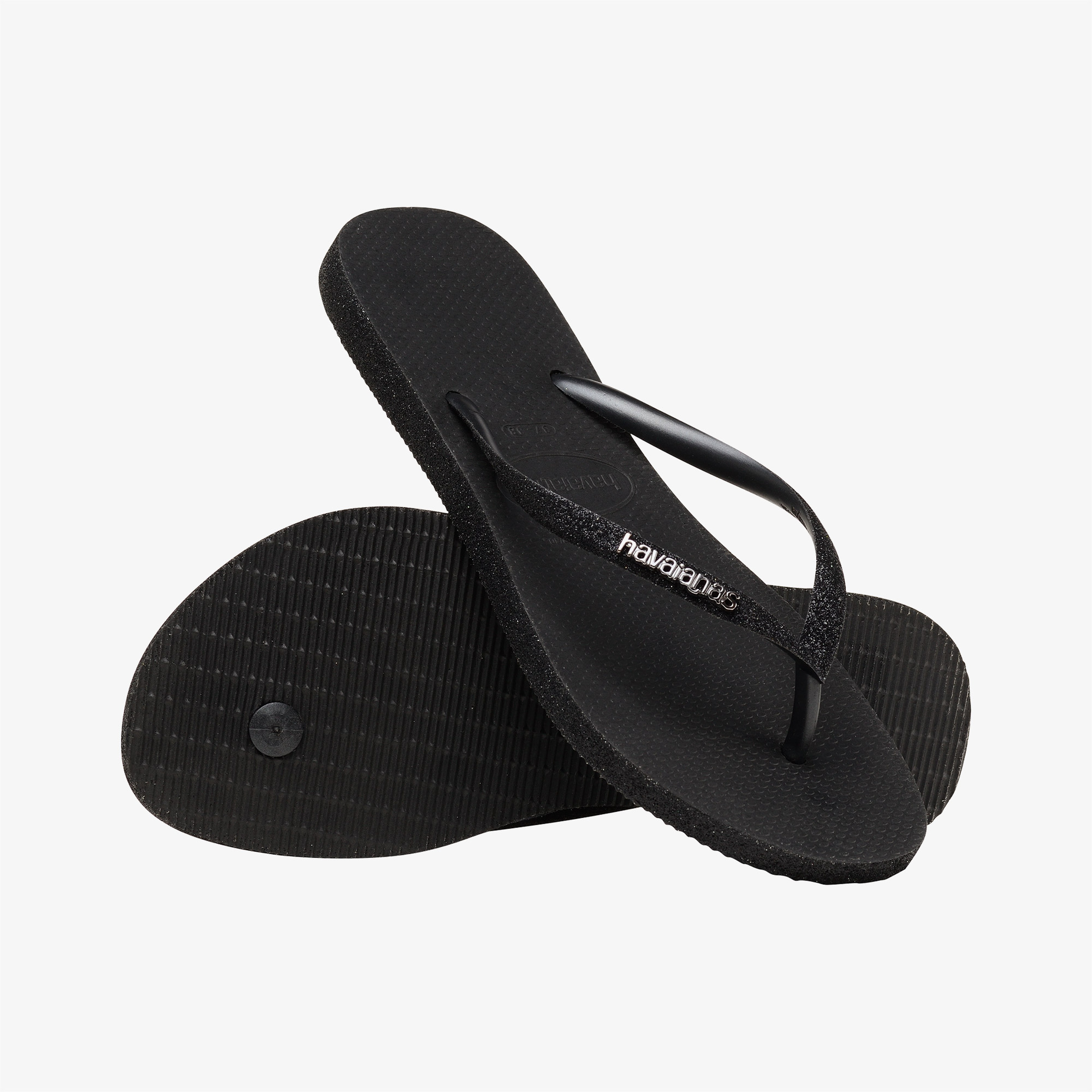 Havaianas Slim Sparkle Kadın Siyah Terlik