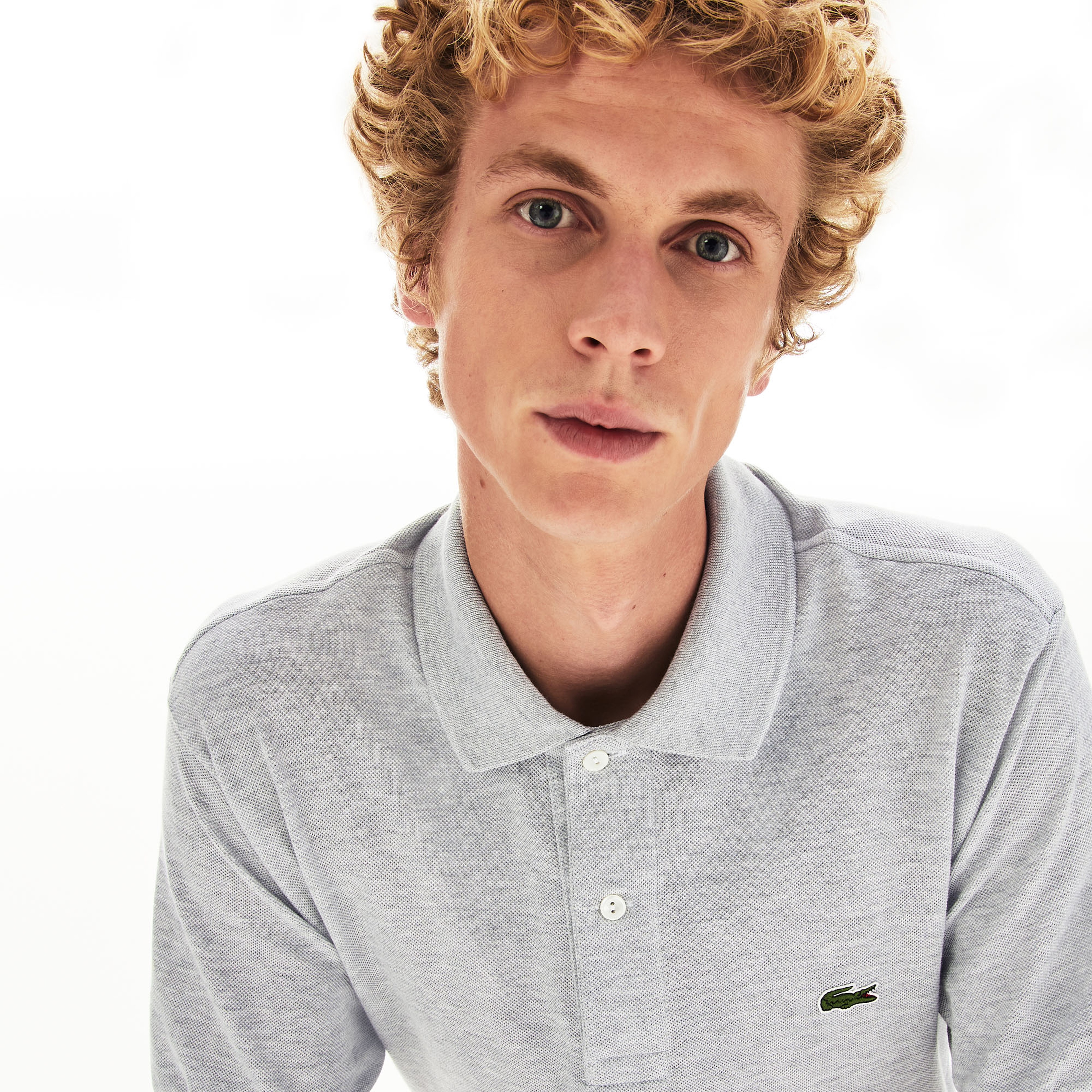 Lacoste Erkek Klasik Fit L1212 Gri Polo