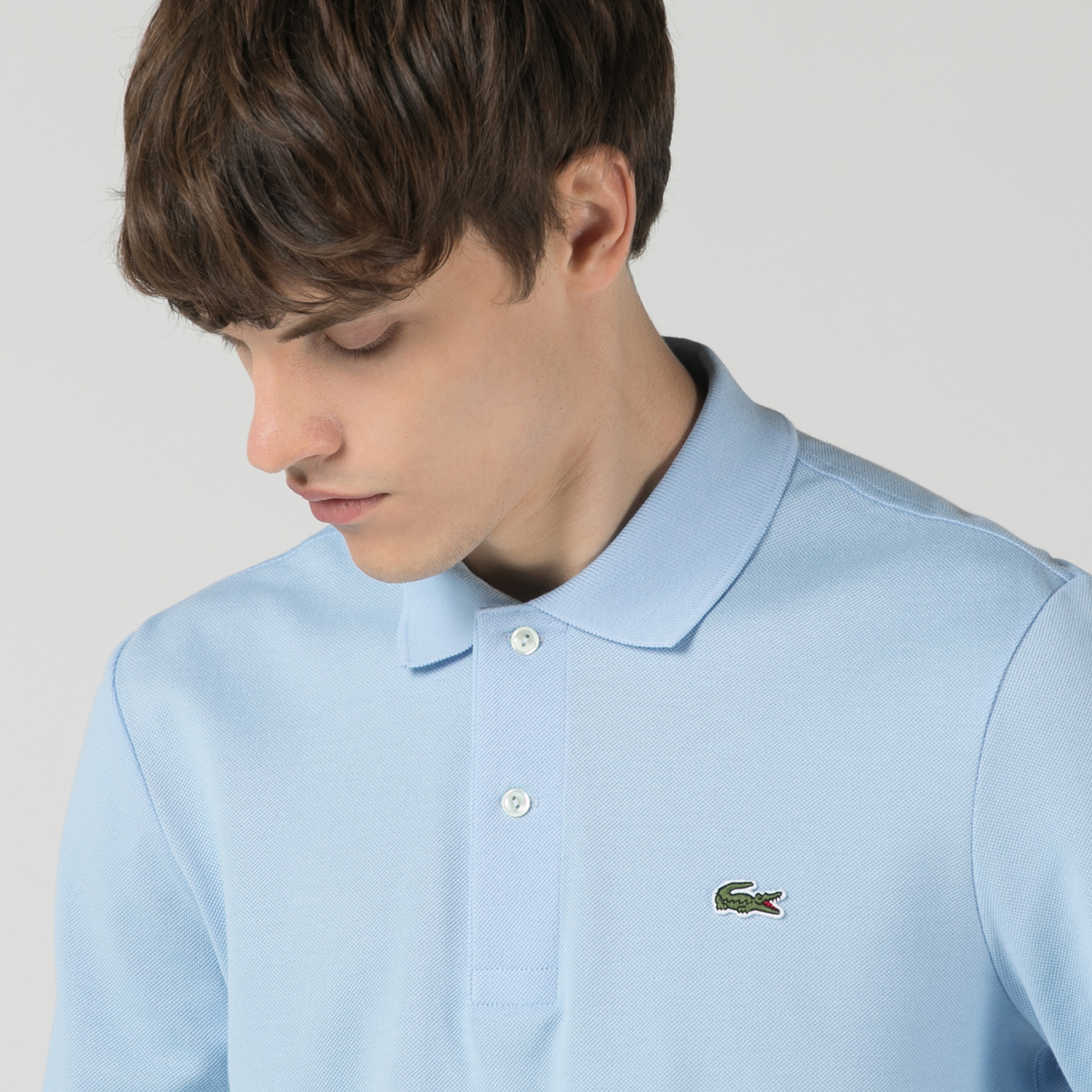 Lacoste Erkek Classic Fit Uzun Kollu Mavi L1212 Polo