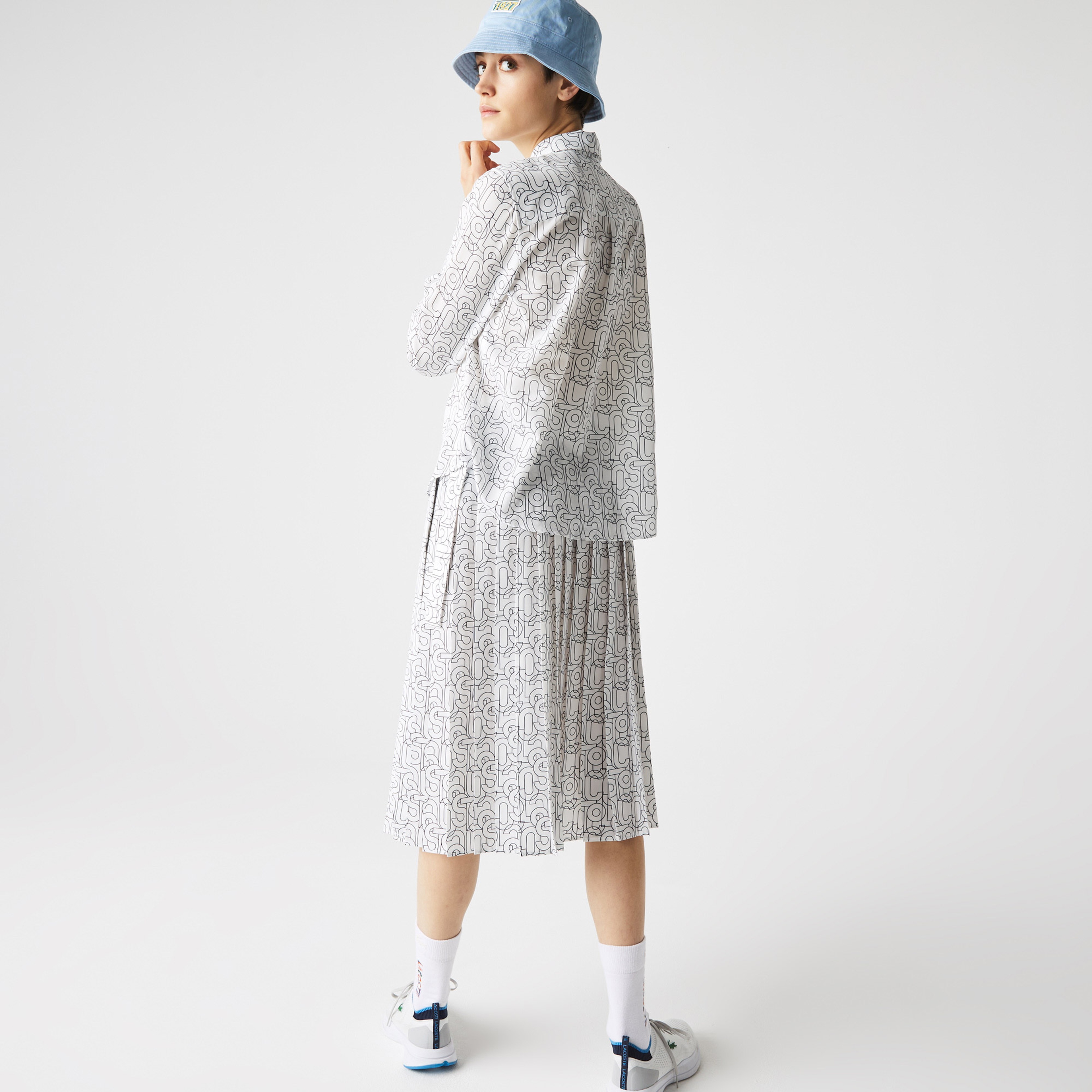 Lacoste Women's Print Relaxed Fit Flowy Shirt