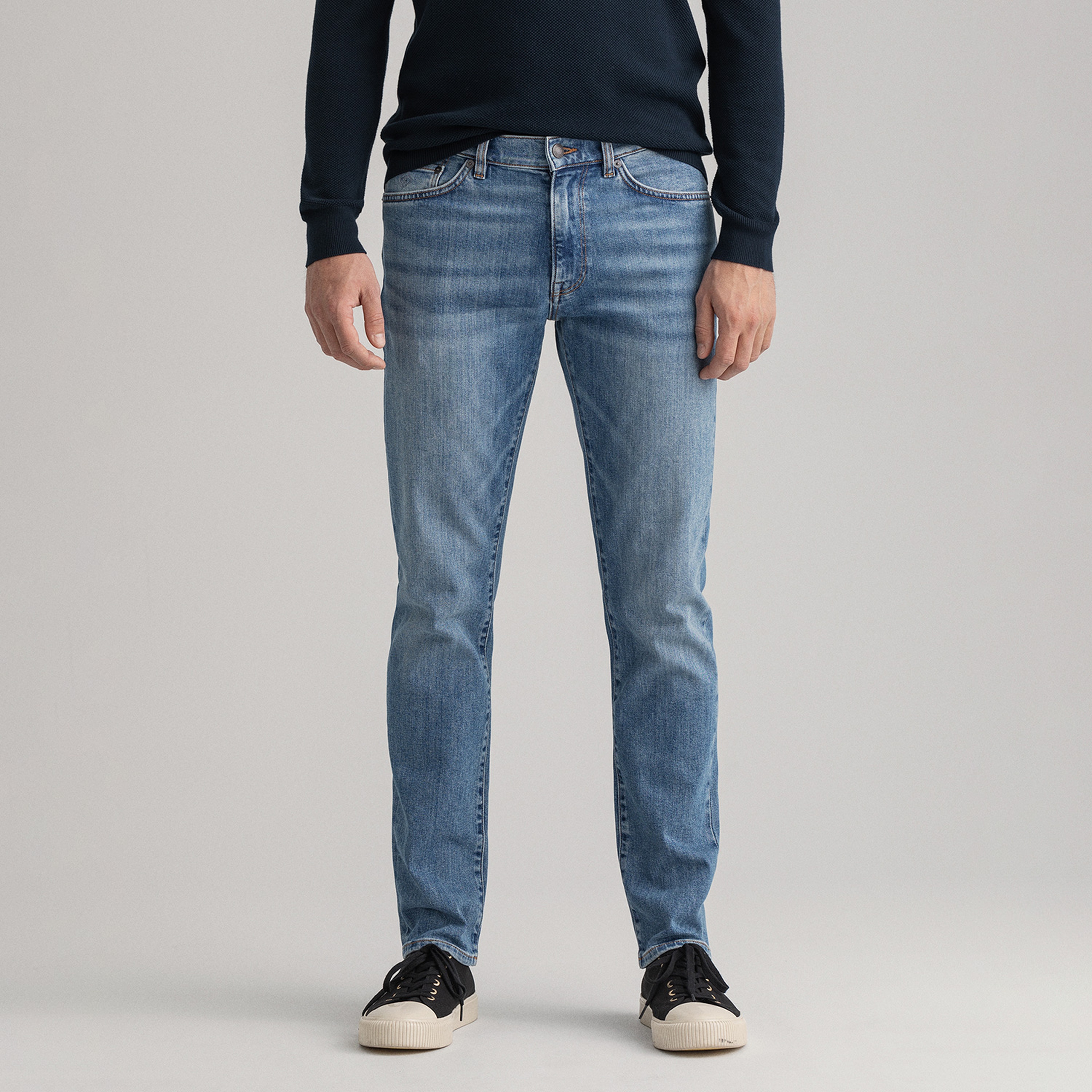 GANT Erkek Mavi Slim Fit Hayes Pantolon