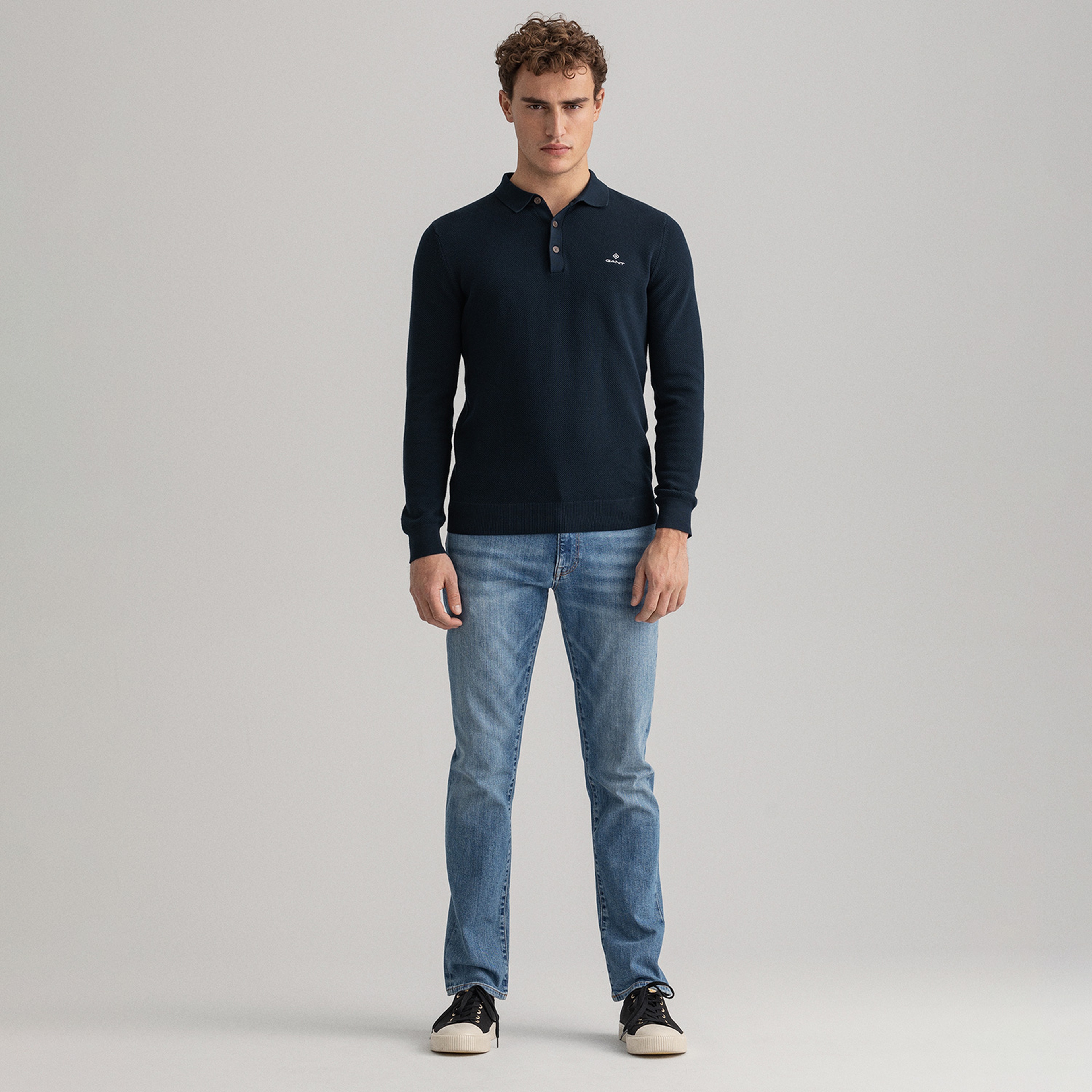 GANT Erkek Mavi Slim Fit Hayes Pantolon