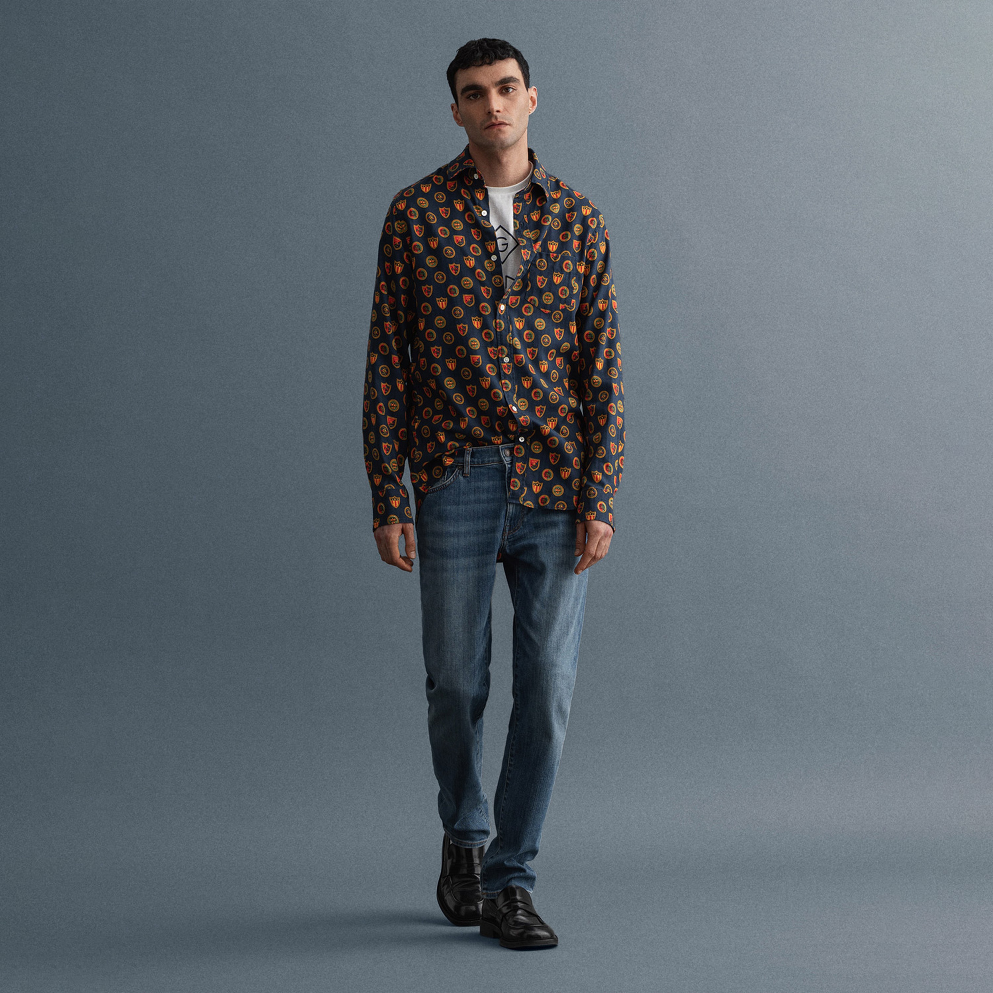 GANT Erkek Mavi Slim Fit Hayes Pantolon