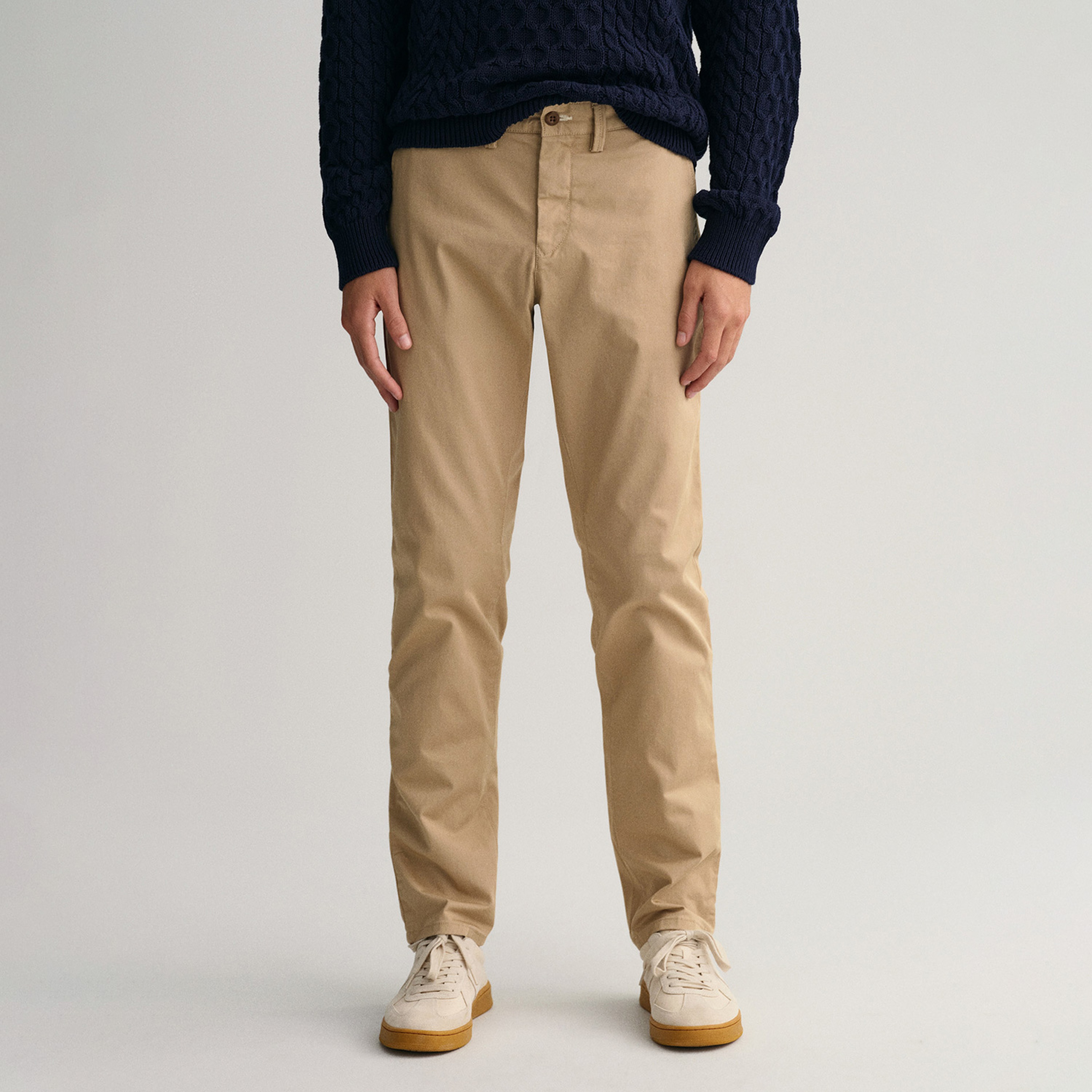 GANT Erkek Bej Slim Fit Hallden Pantolon