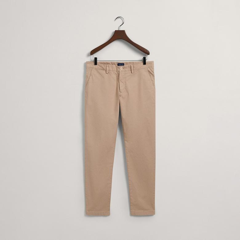 GANT Erkek Bej Slim Fit Hallden Pantolon