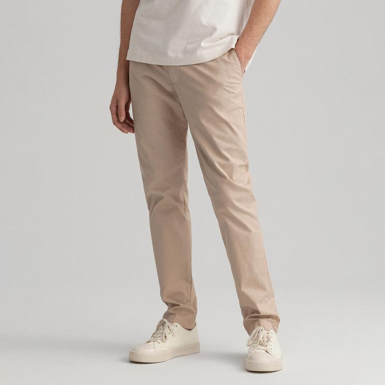 GANT Erkek Bej Slim Fit Hallden Pantolon