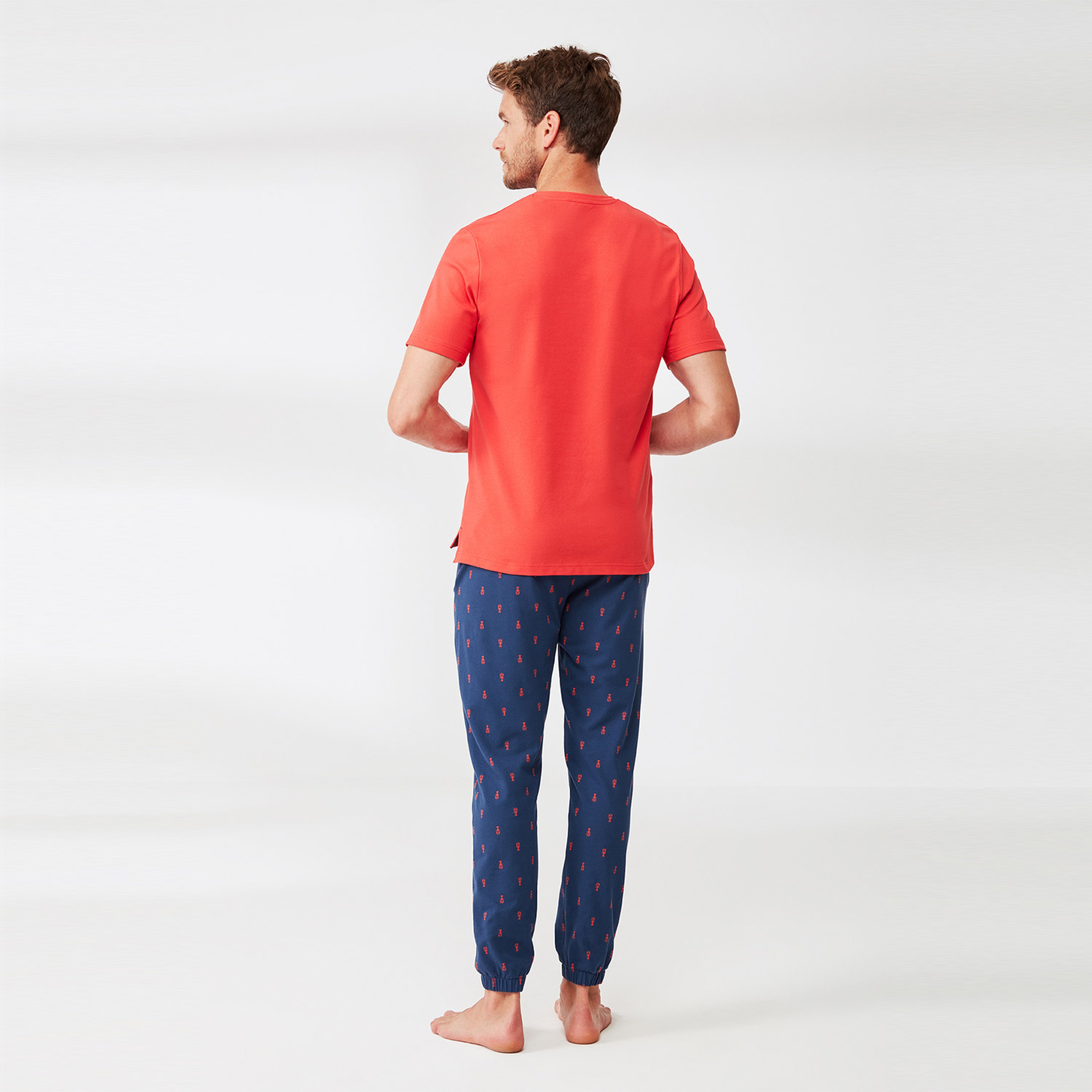 NAUTICA ERKEK KIRMIZI PİJAMA TAKIM