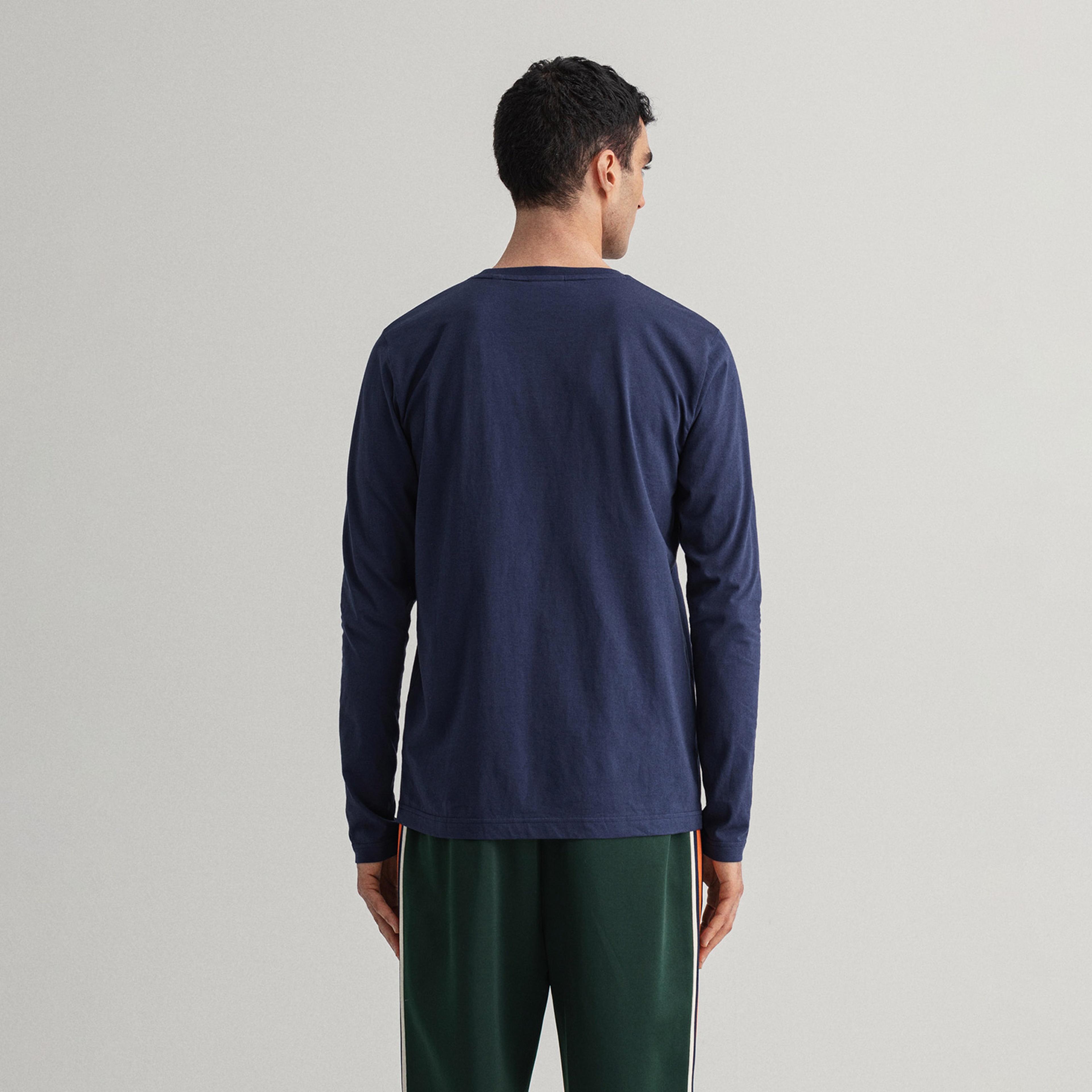 GANT Erkek Lacivert Regular Fit T-Shirt