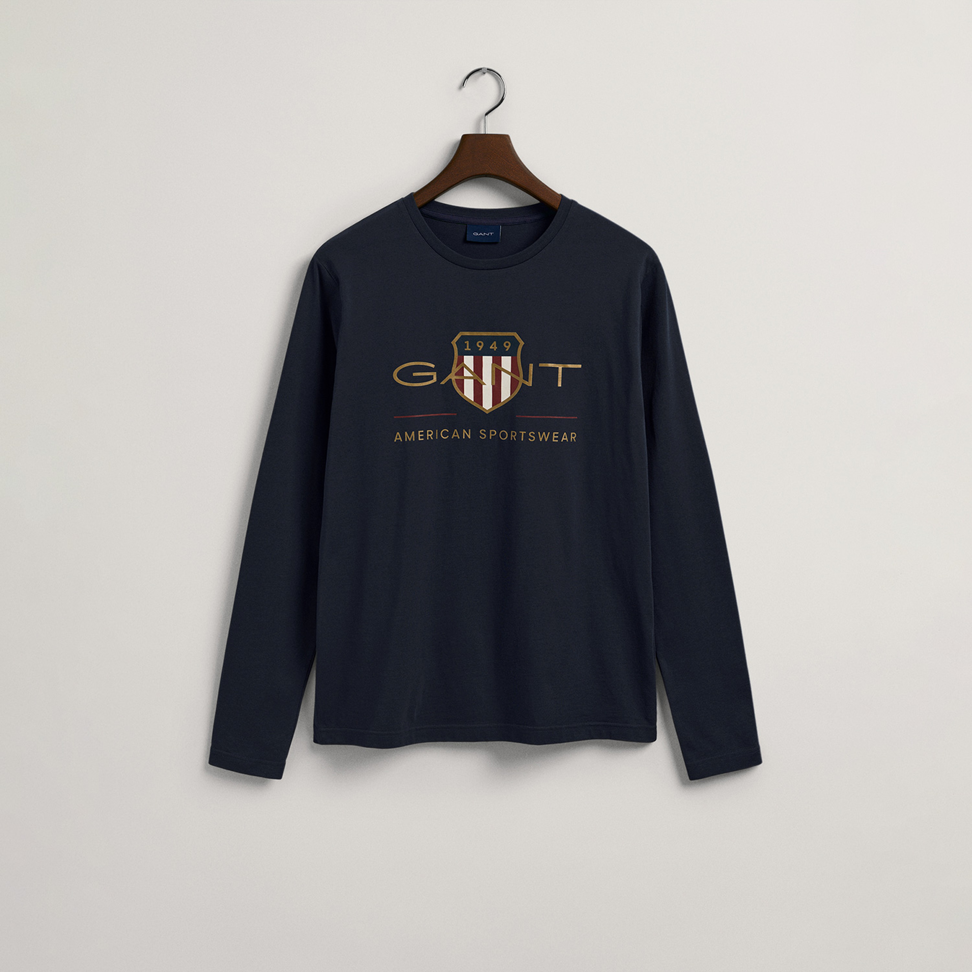GANT Erkek Lacivert Regular Fit T-Shirt