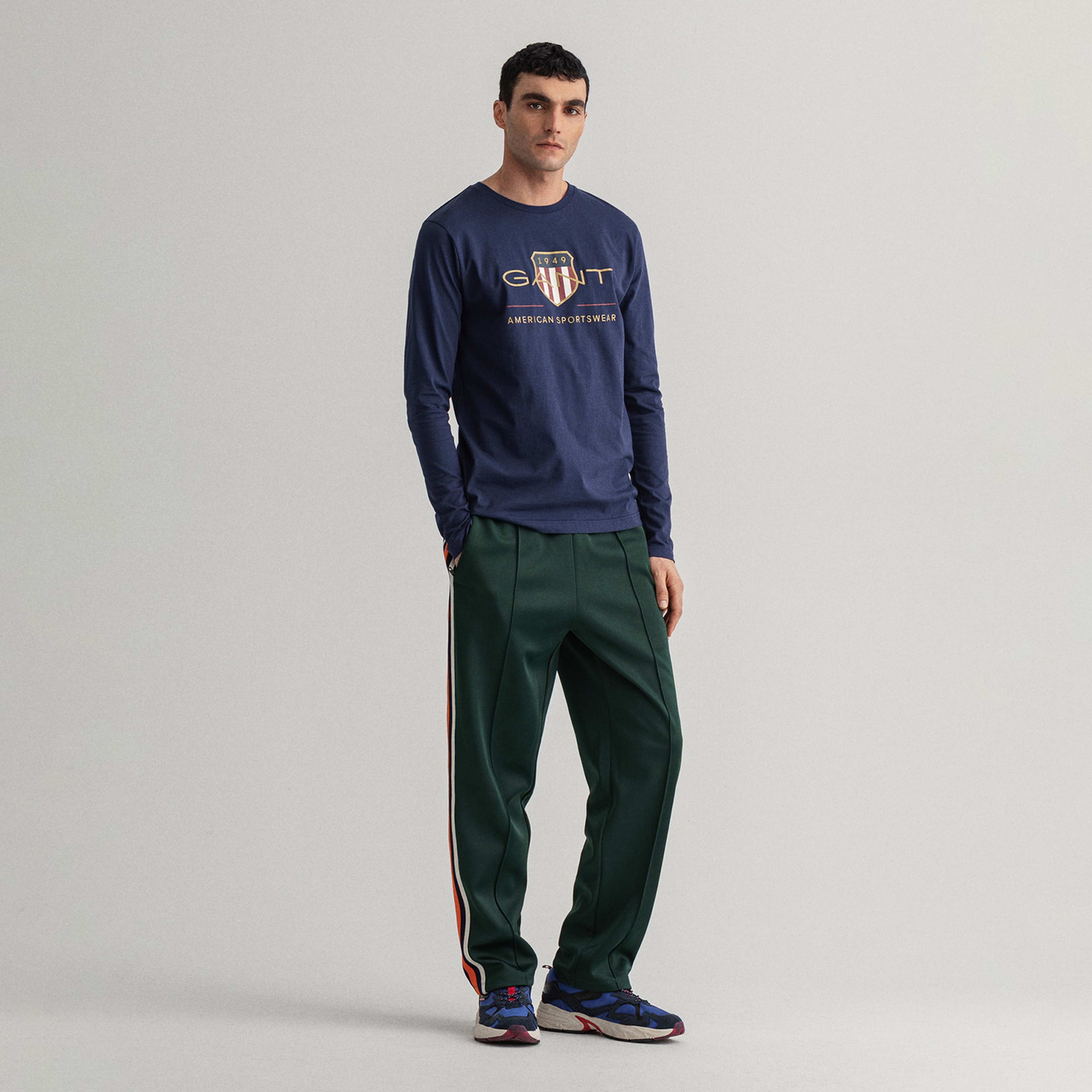 GANT Erkek Lacivert Regular Fit T-Shirt