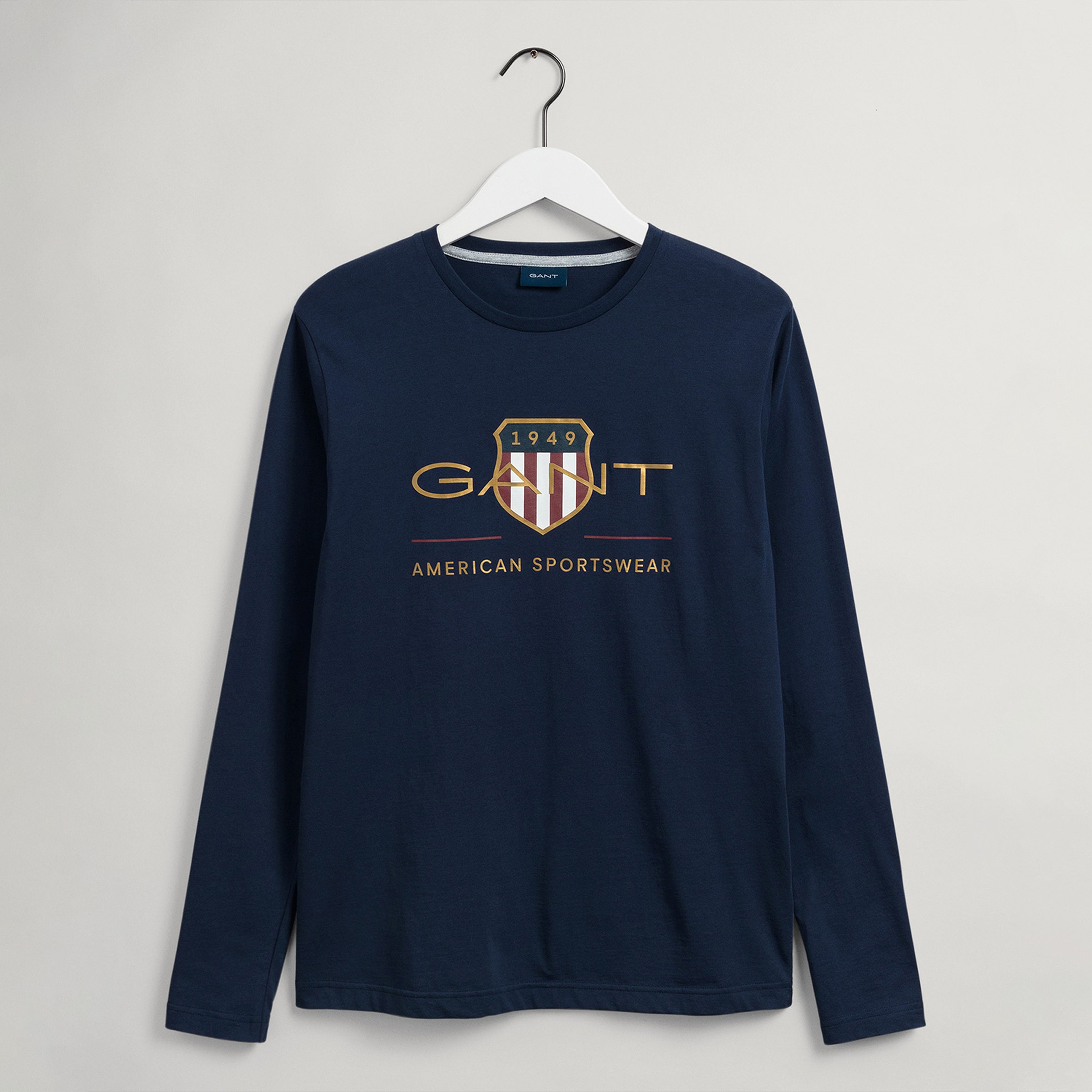 GANT Erkek Lacivert Regular Fit T-Shirt