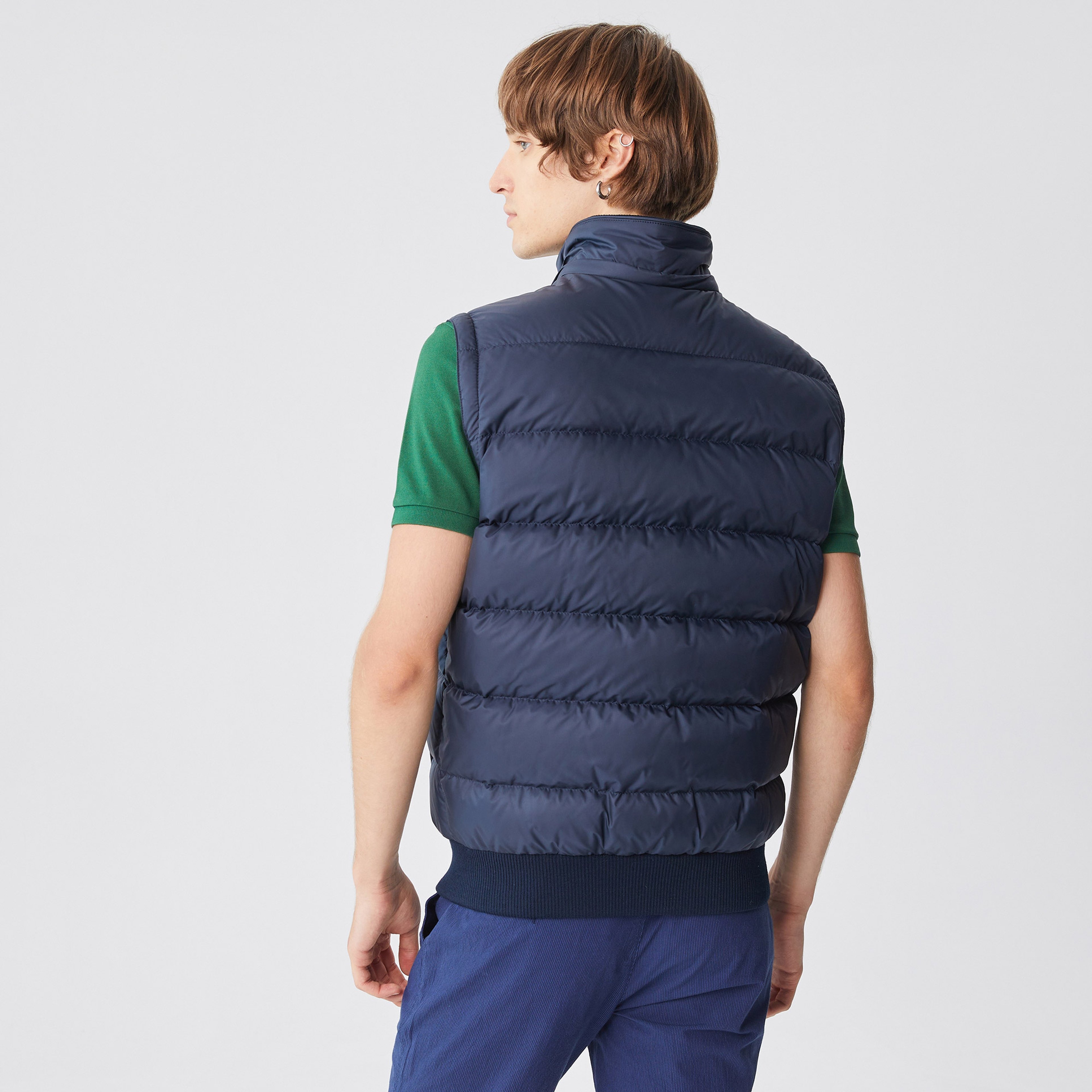 Erkek Kapüşonlu Lacivert Mont