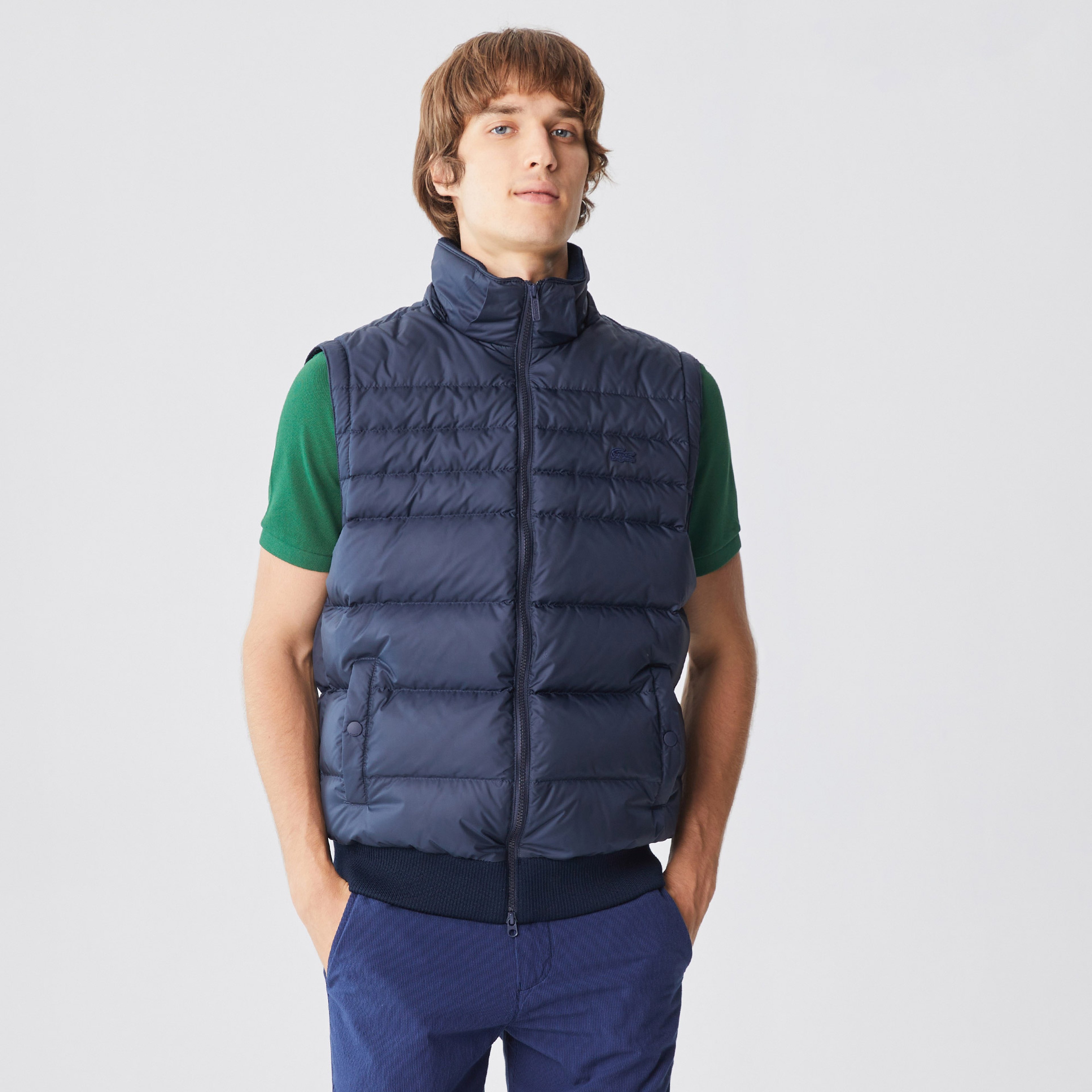 Erkek Kapüşonlu Lacivert Mont