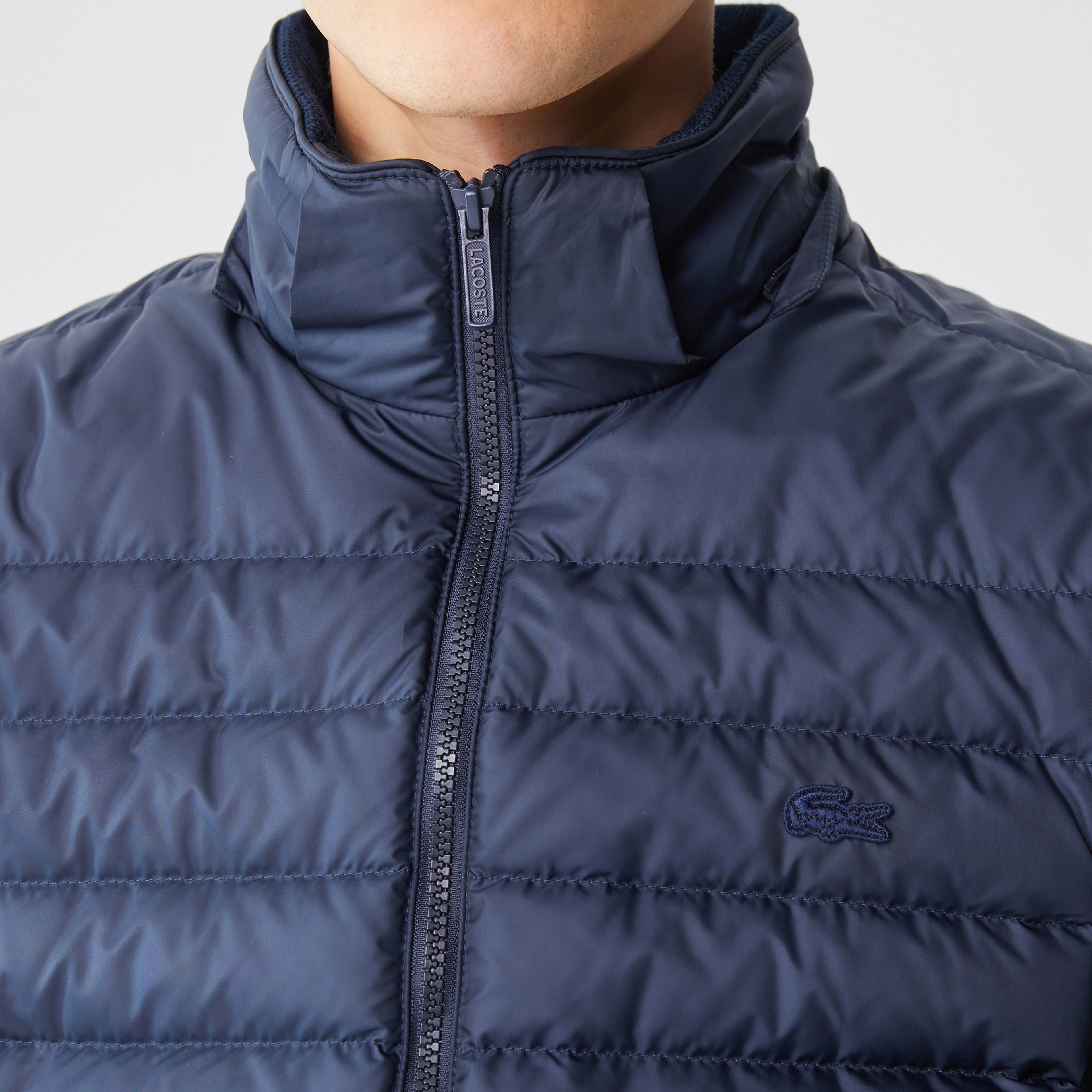 Erkek Kapüşonlu Lacivert Mont