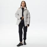 Lacoste Kadın Dik Yaka Kapitone Açık Gri Mont