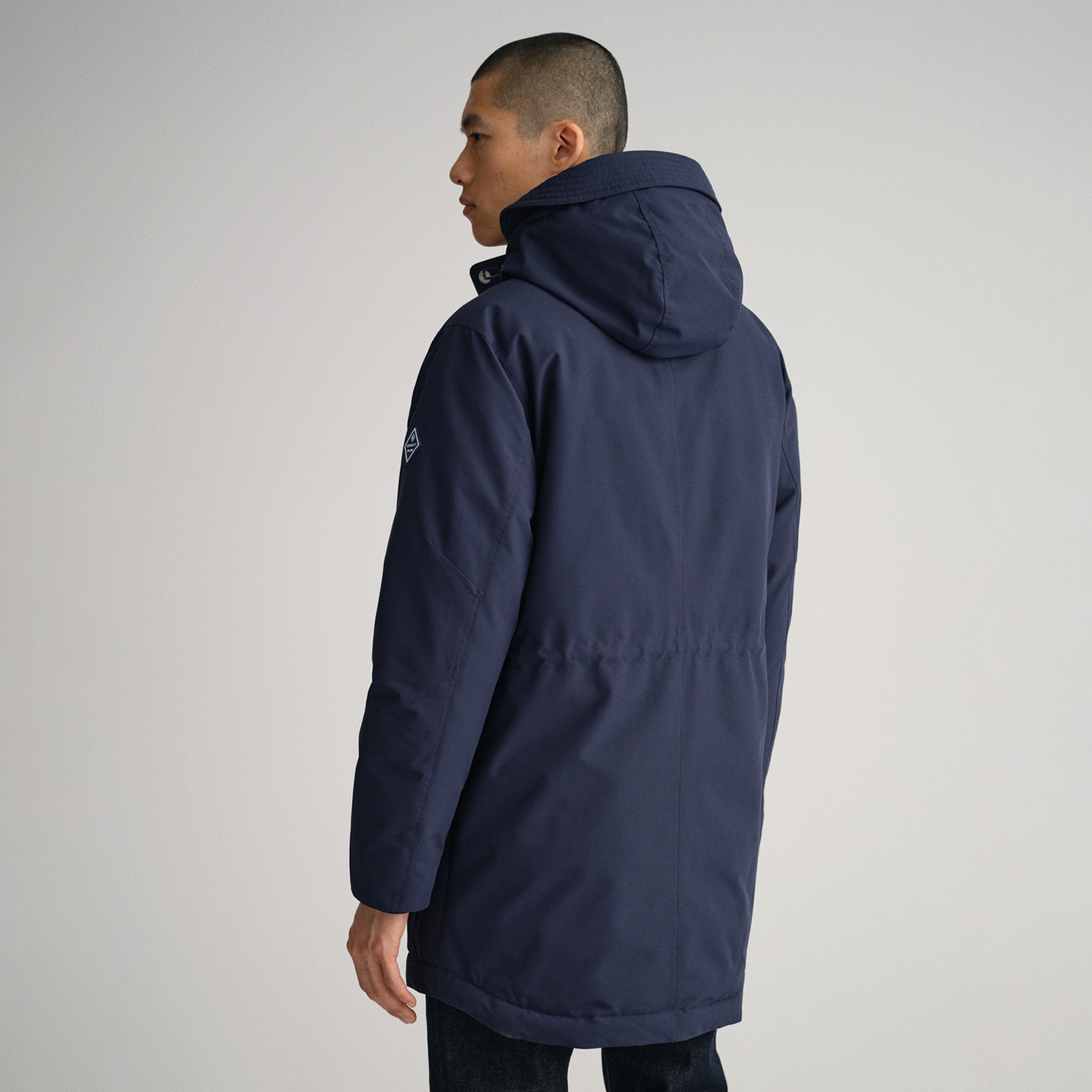 Gant Erkek Lacivert Regular Fit Kapüşonlu Mont