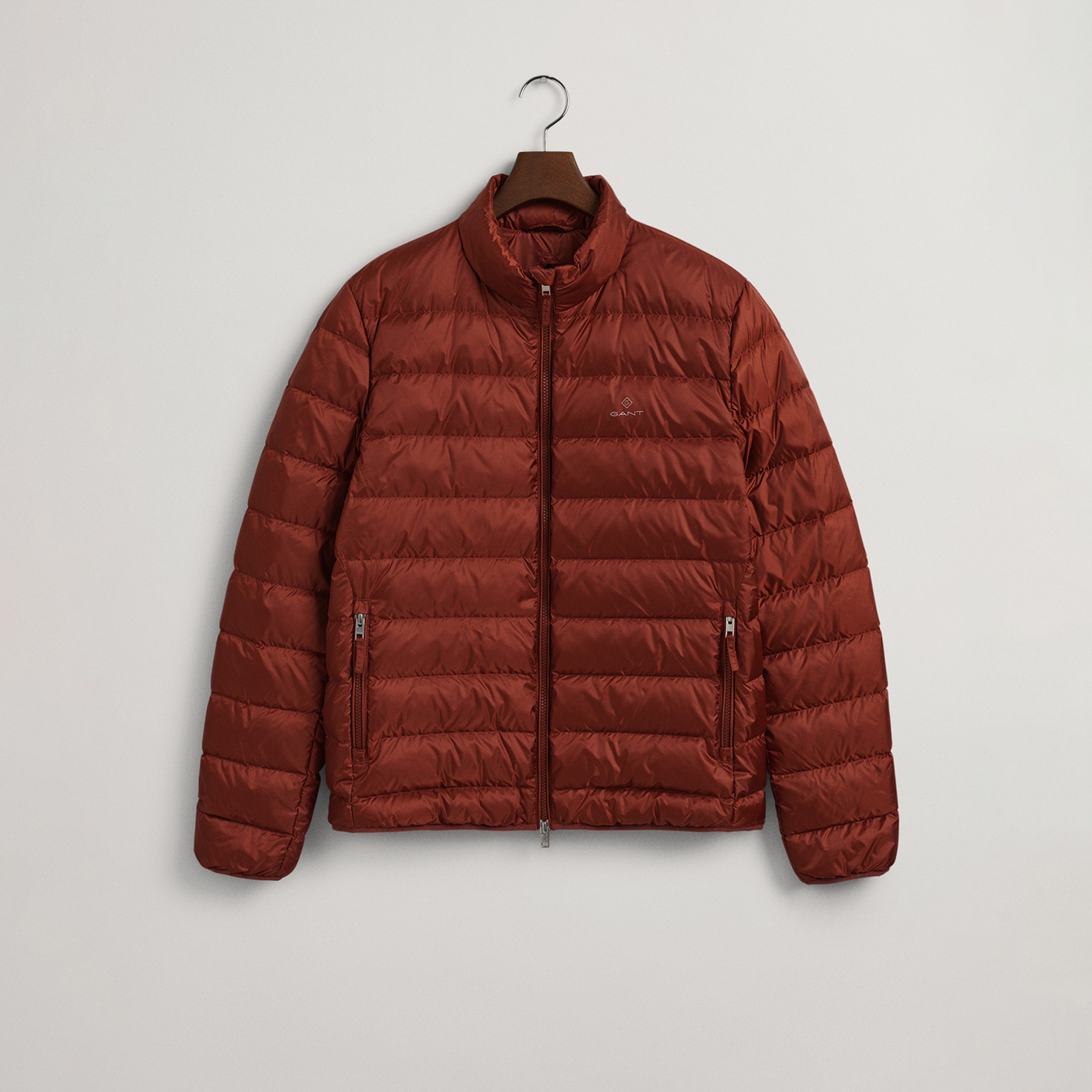 Gant Erkek Kırmızı Regular Fit Fermuarlı Mont