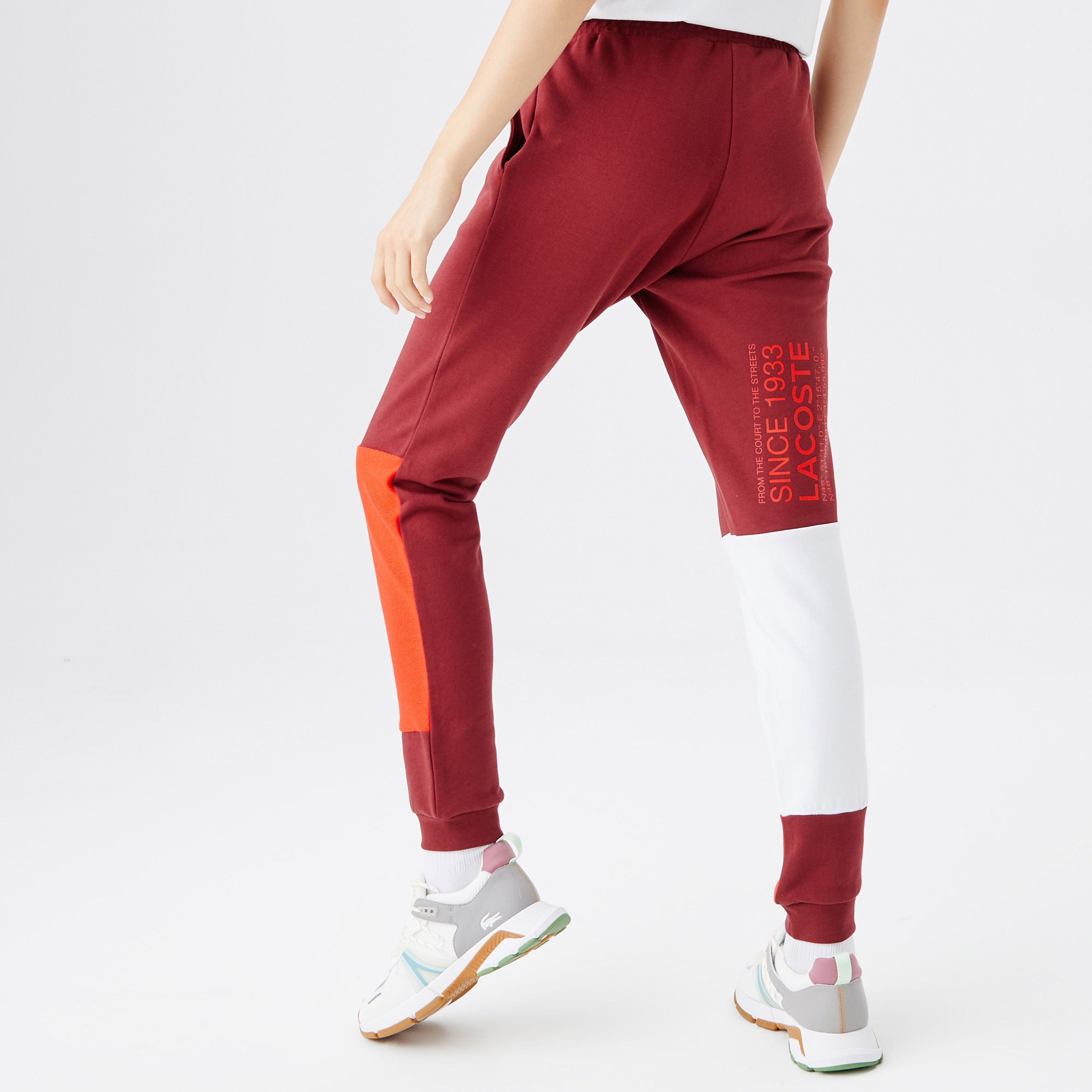 Lacoste Kadın Regular Fit Renk Bloklu Renkli Eşofman Altı