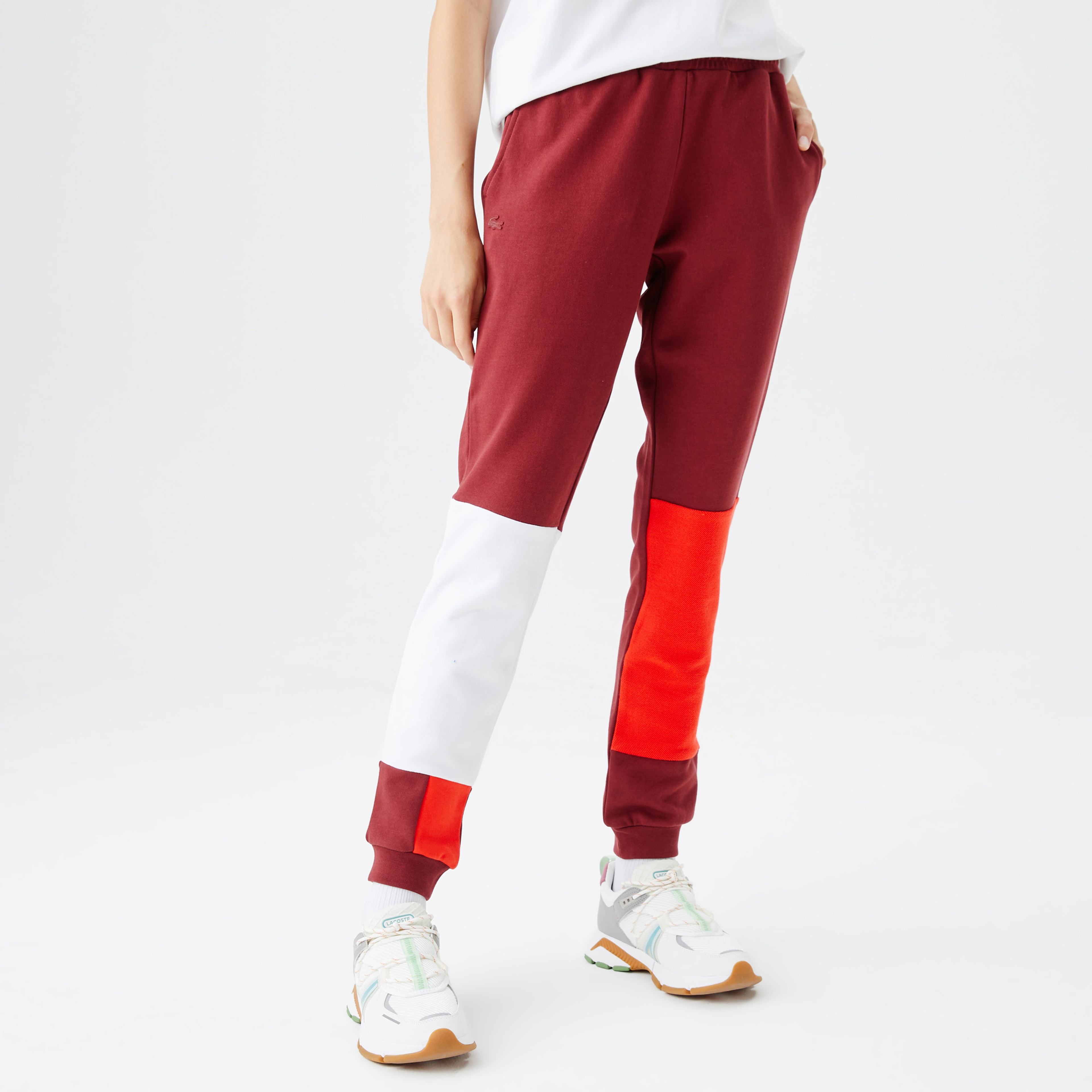 Lacoste Kadın Regular Fit Renk Bloklu Renkli Eşofman Altı