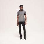 ERKEK DESENLİ SİYAH POLO