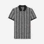 ERKEK DESENLİ SİYAH POLO