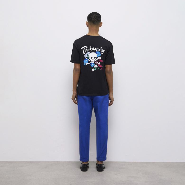 ERKEK İŞLEMELİ SİYAH T-SHIRT