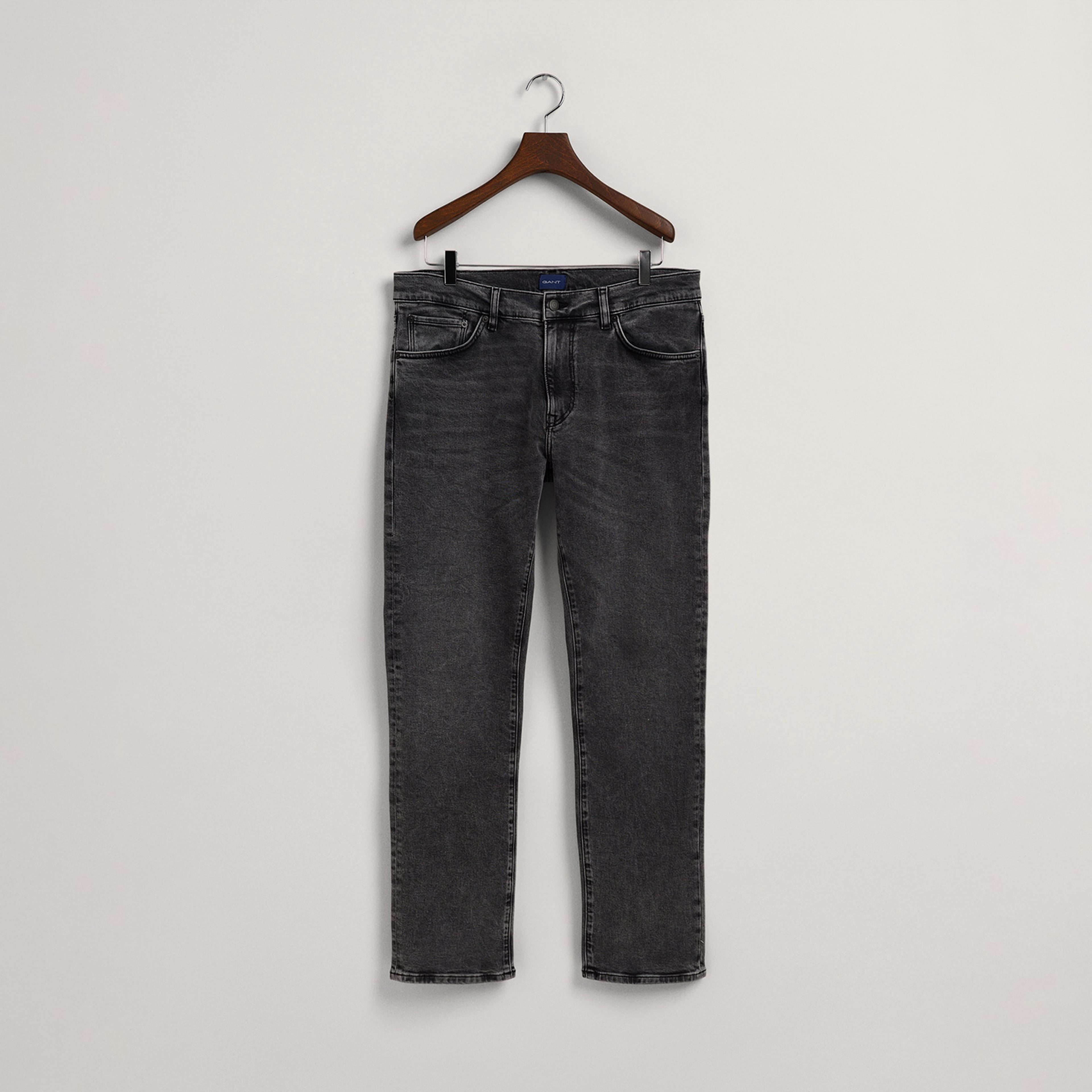 GANT Erkek Gri Regular Fit Arley Jean Pantolon