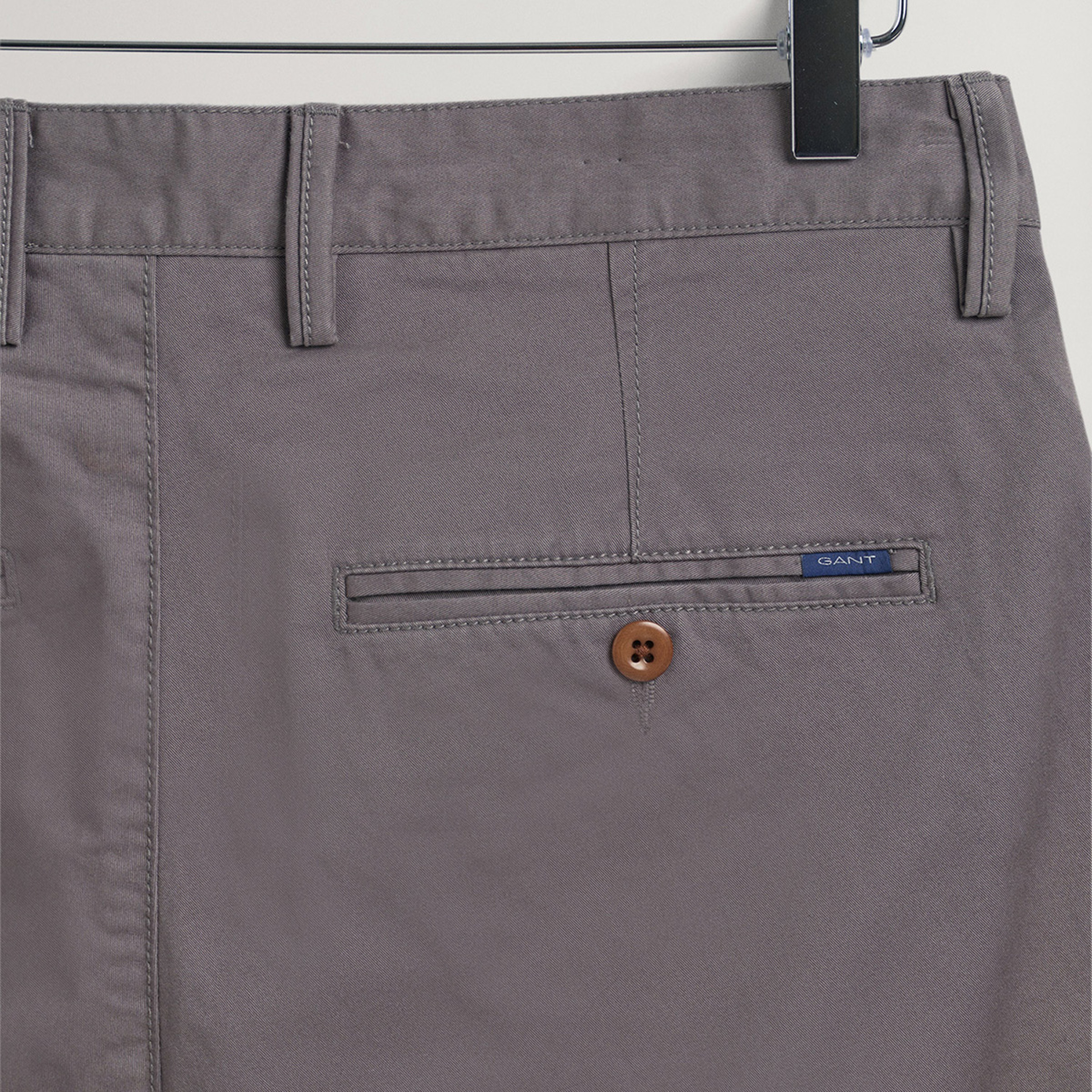 GANT Erkek Gri Slim Fit Hallden Pantolon