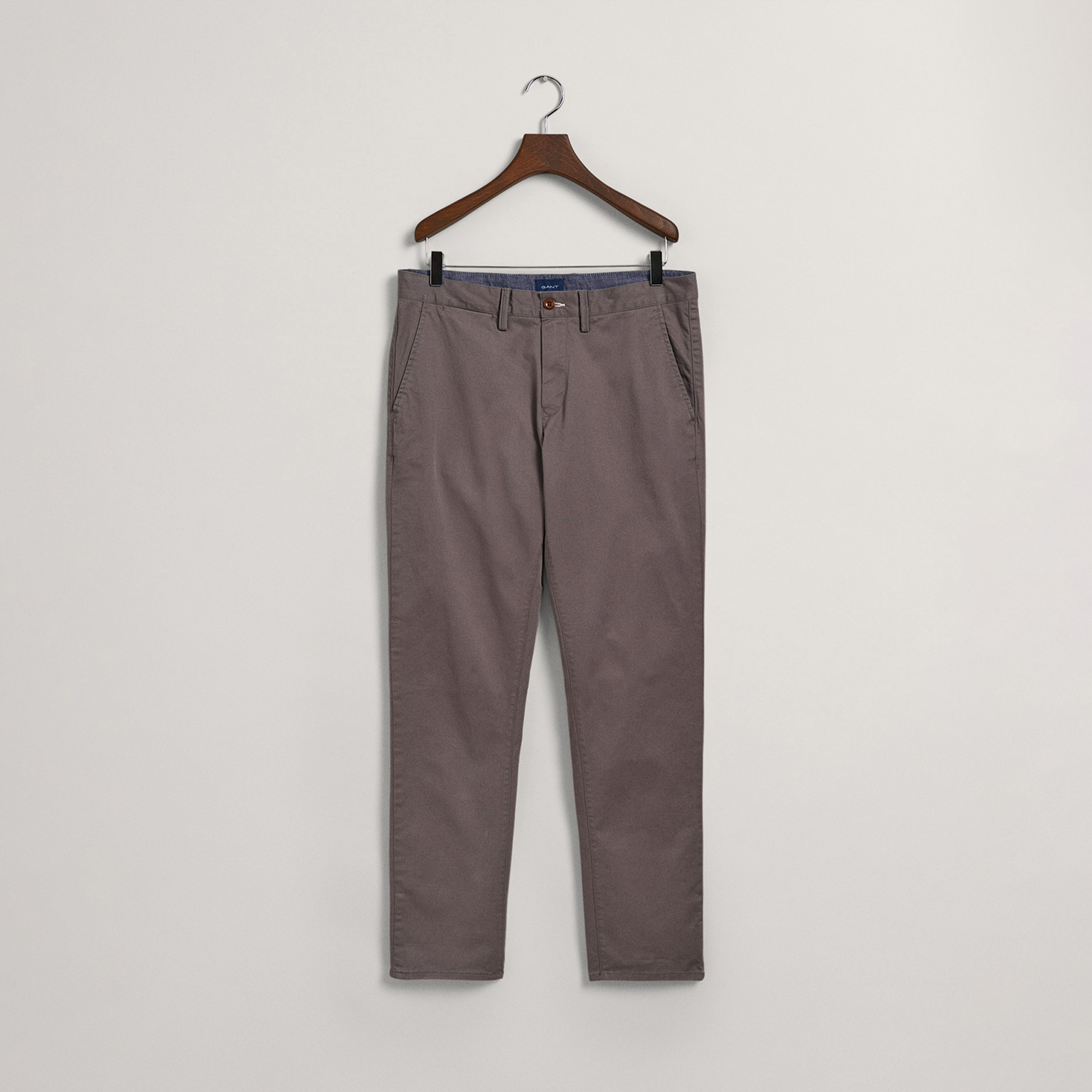 GANT Erkek Gri Slim Fit Hallden Pantolon