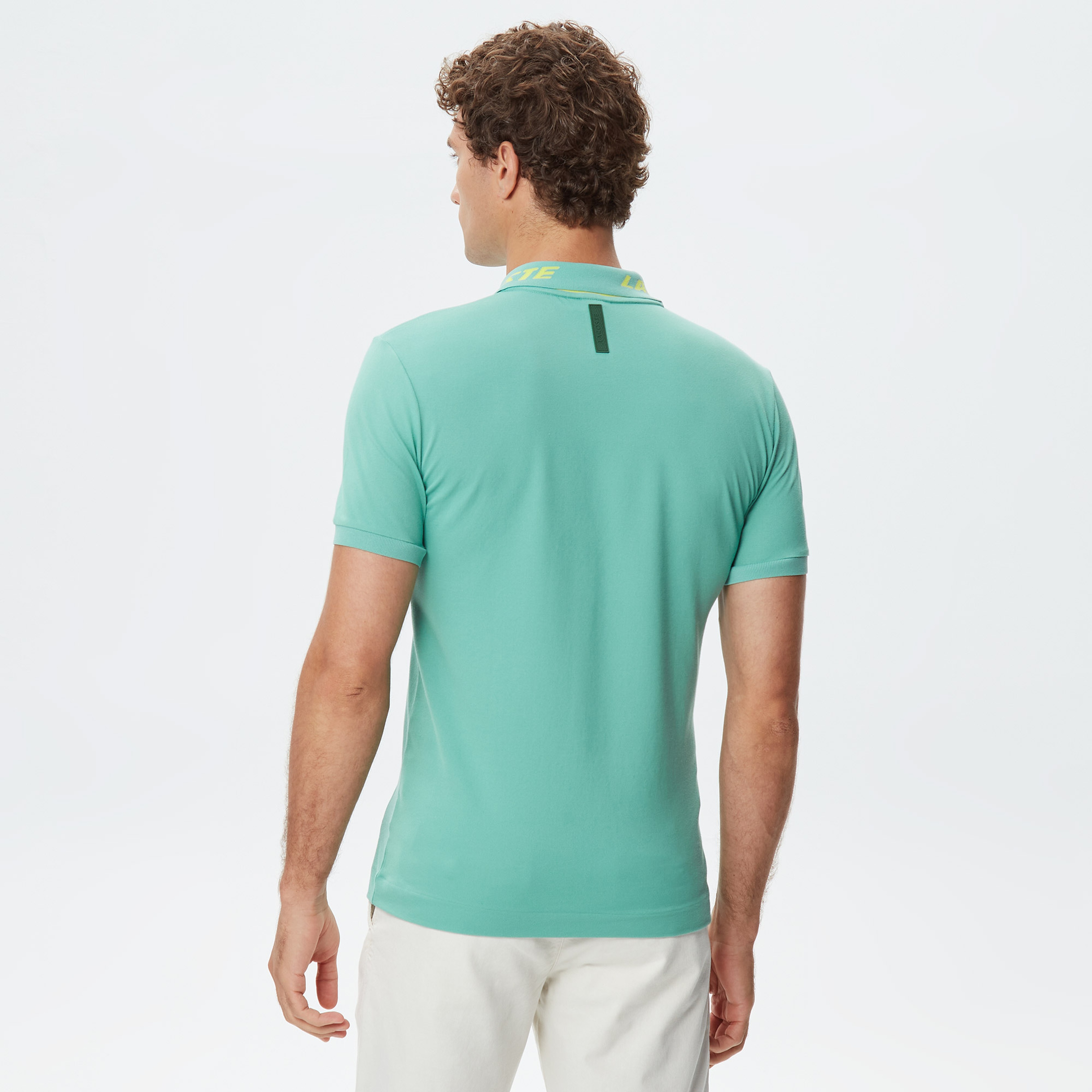 Erkek Slim Fit Açık Yeşil Polo