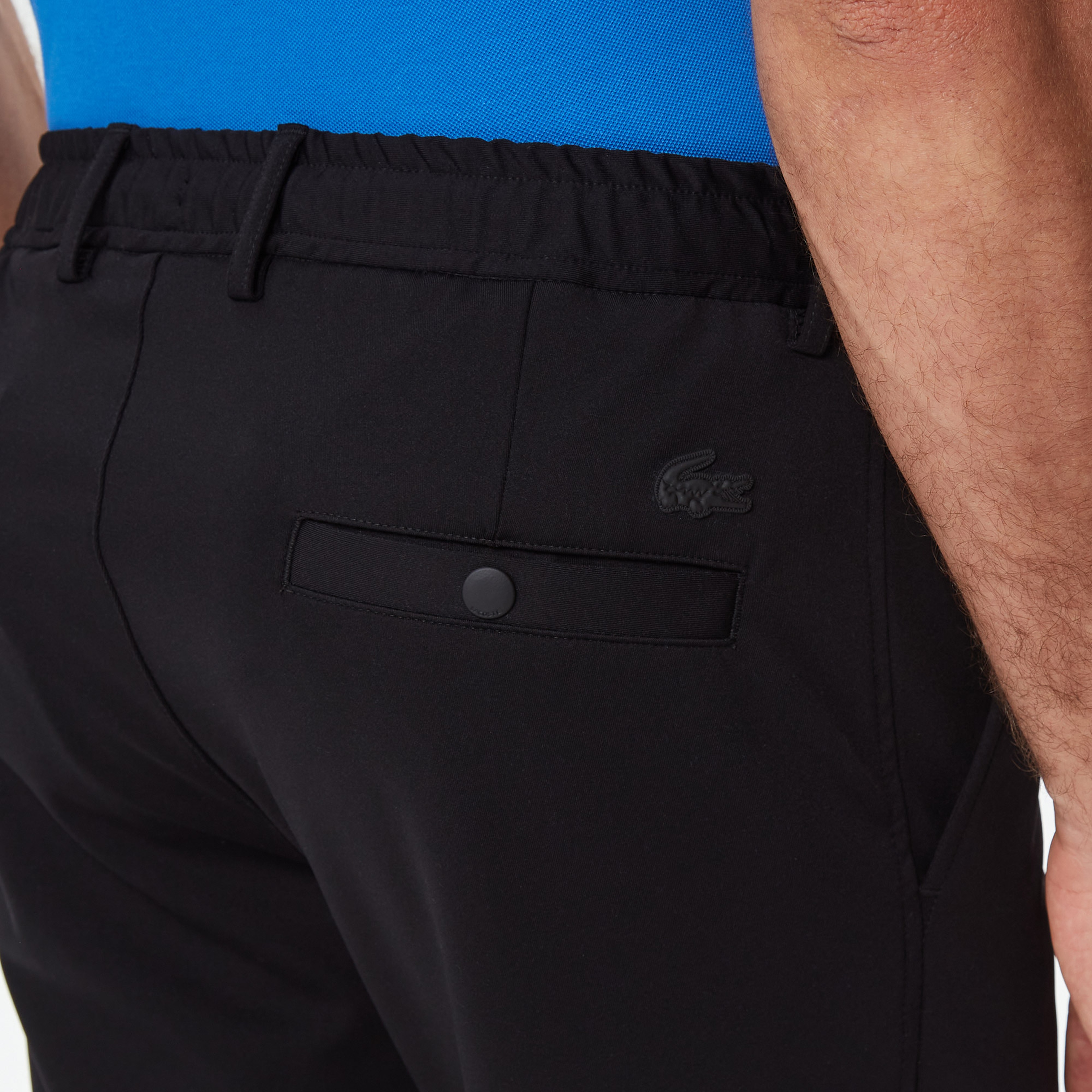 Erkek Tapered Fit Siyah Bermuda