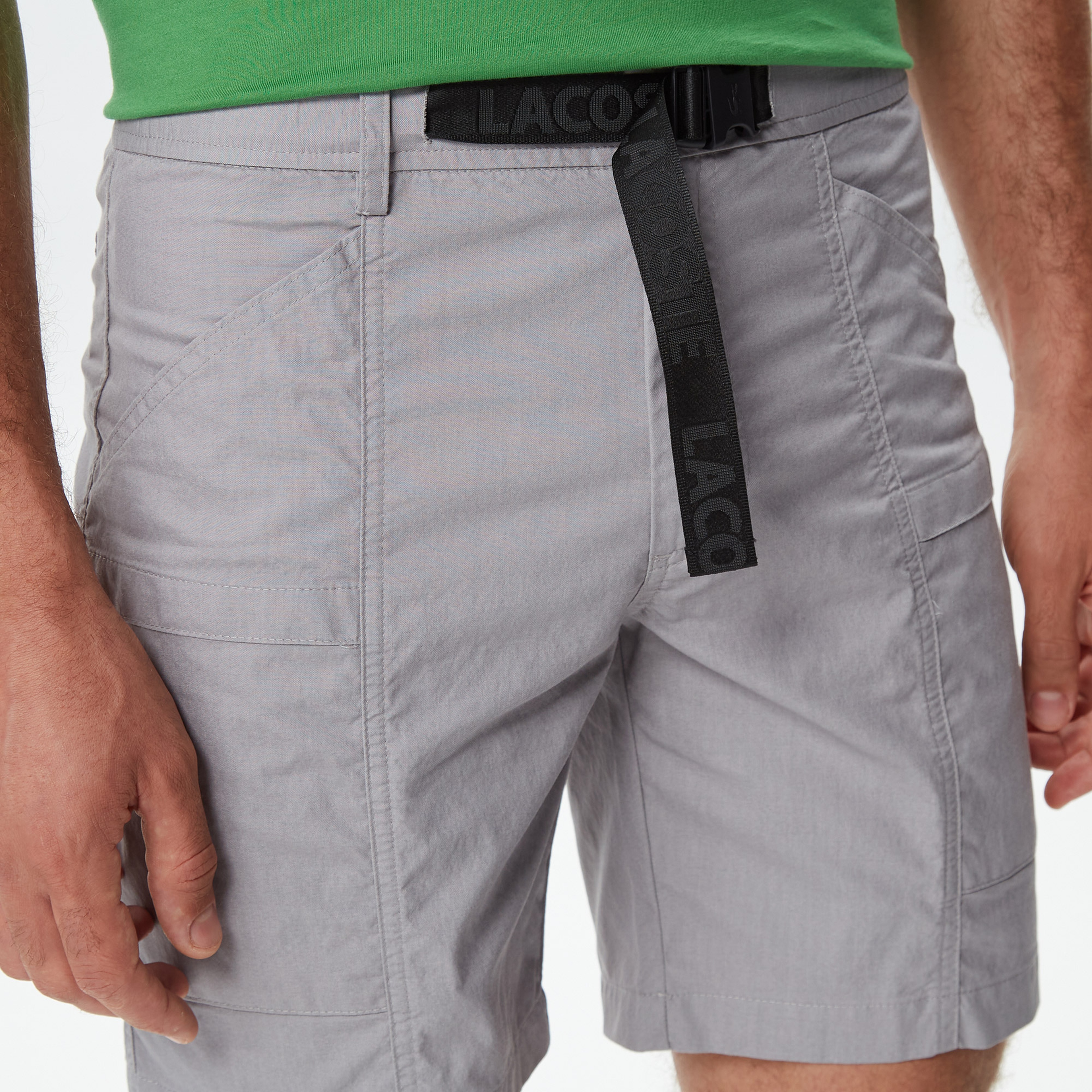 Erkek Regular Fit Gri Bermuda