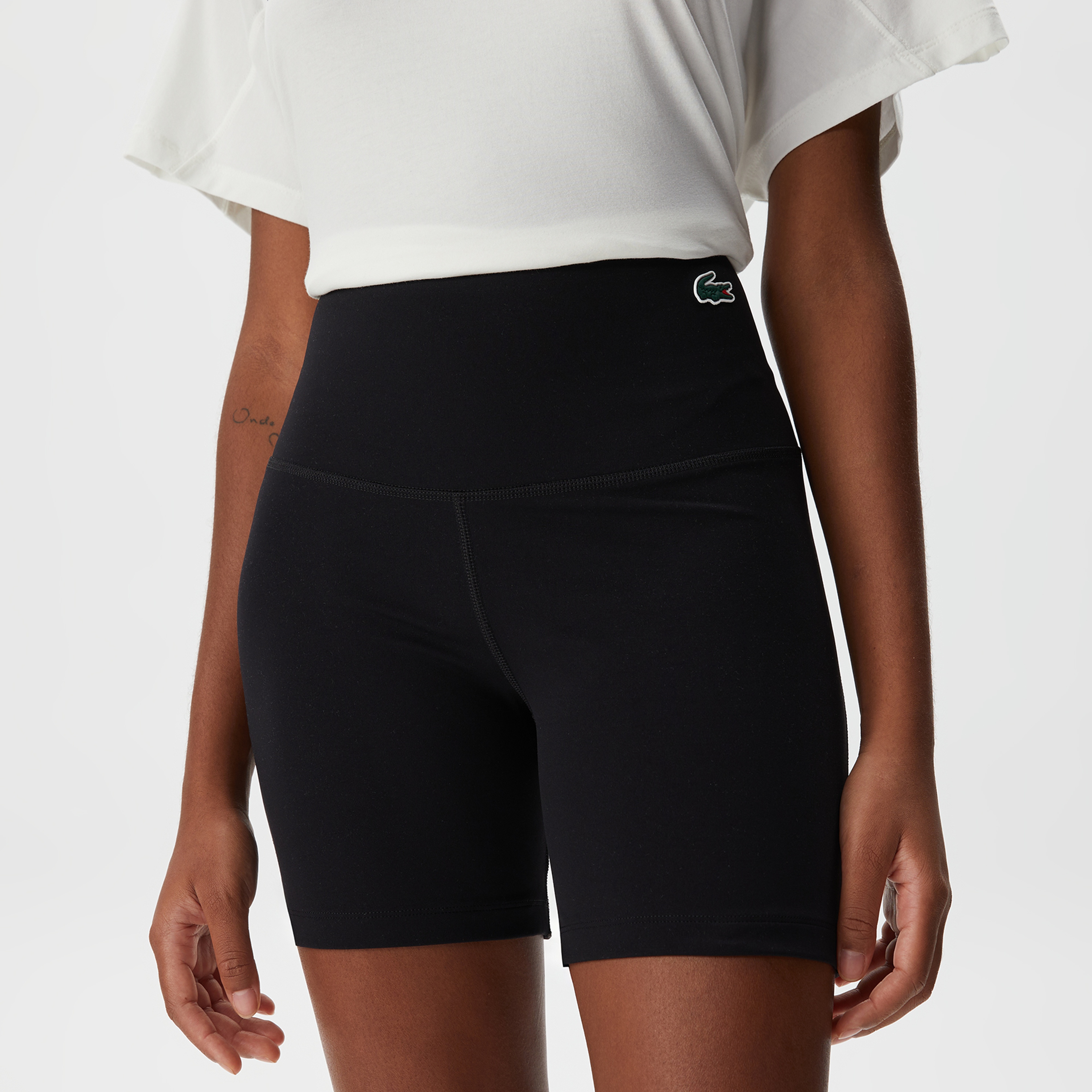 Active Kadın Tight Fit Baskılı Siyah Şort