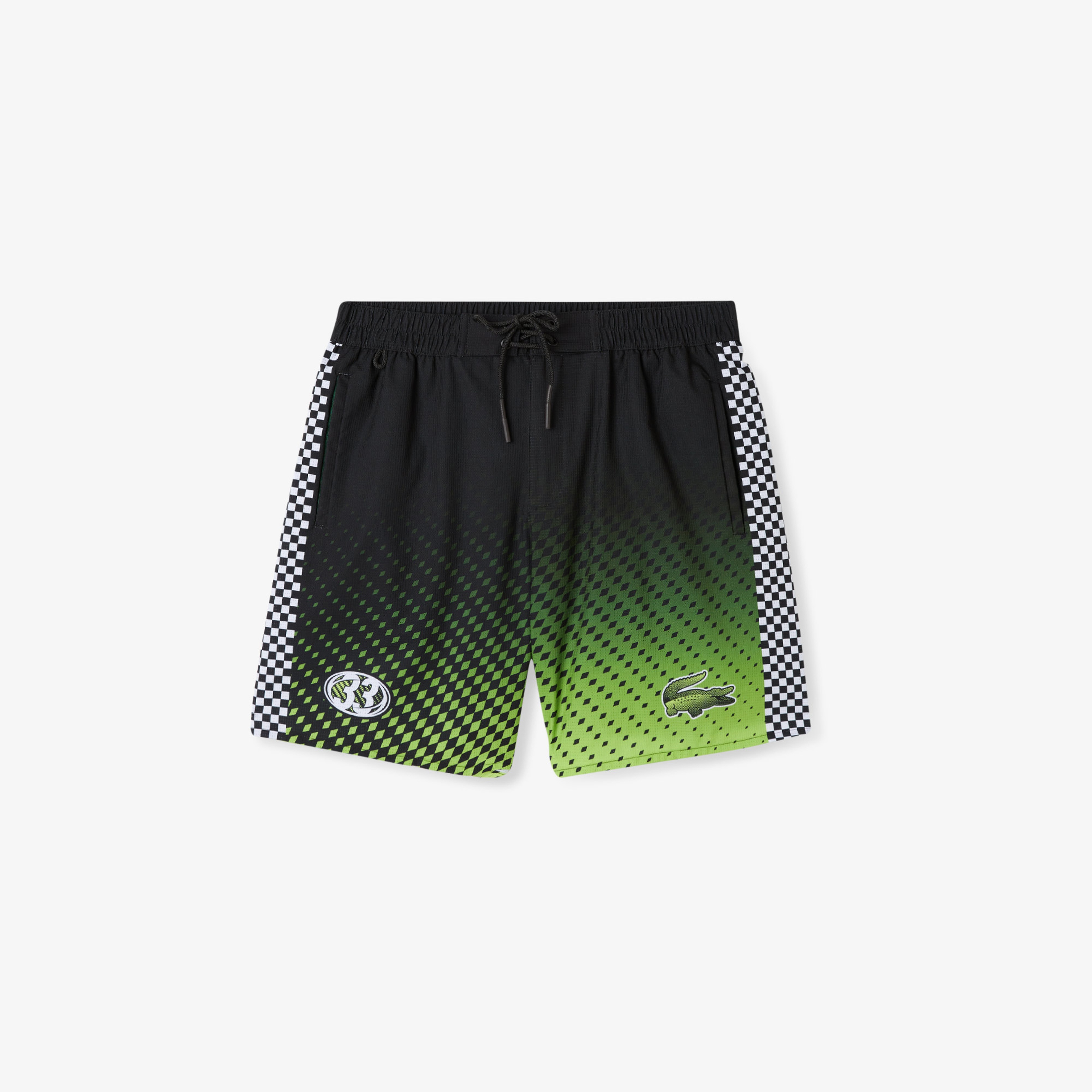 Active Erkek Baskılı Siyah Deniz Şortu