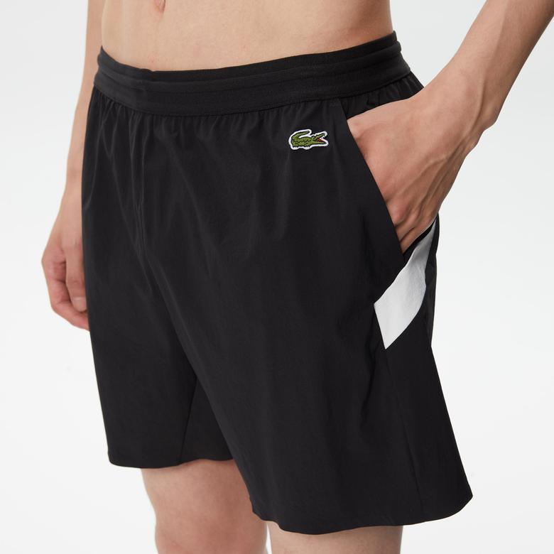 Erkek Renk Bloklu Mavi Mayo Şort