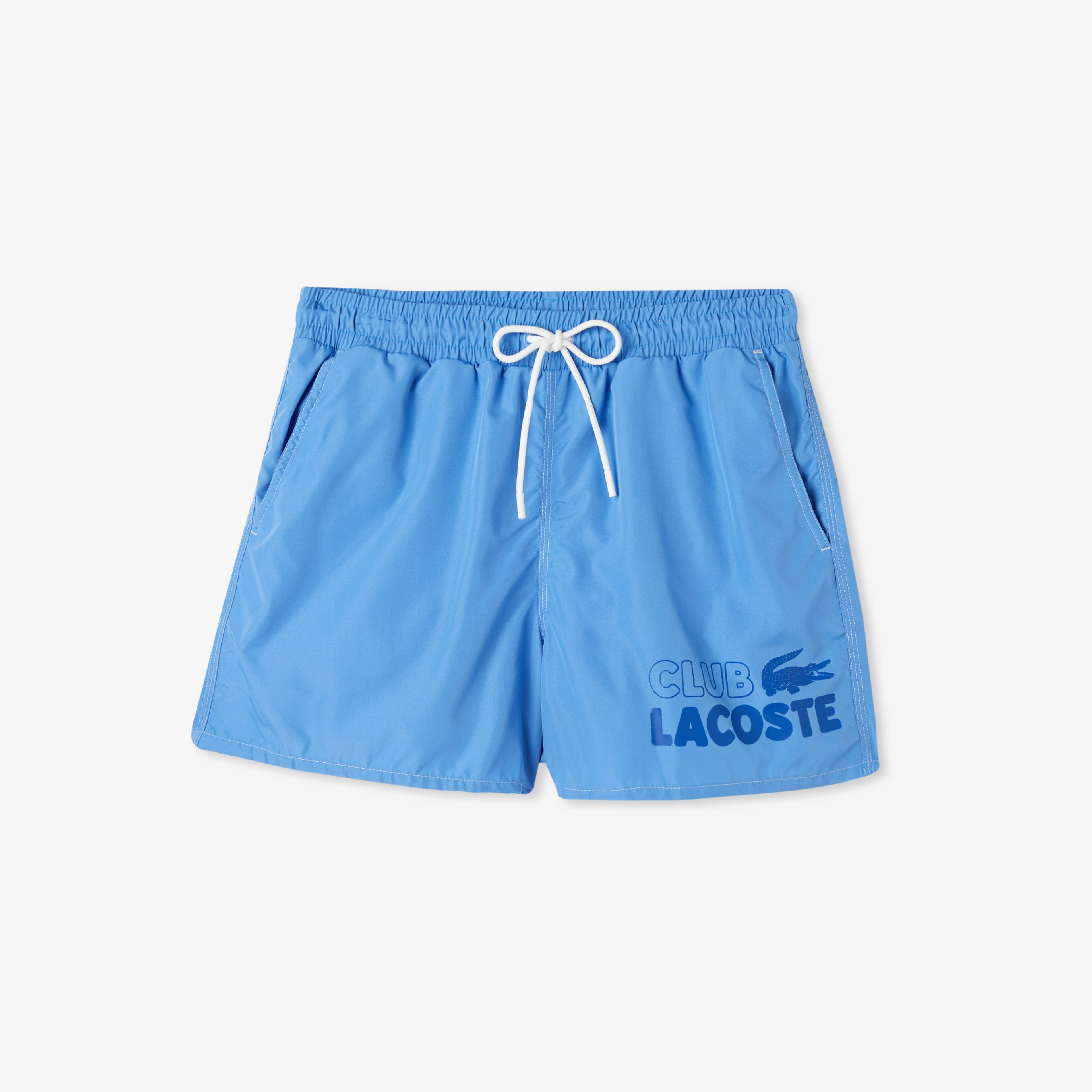 Erkek Baskılı Mavi Mayo Şort