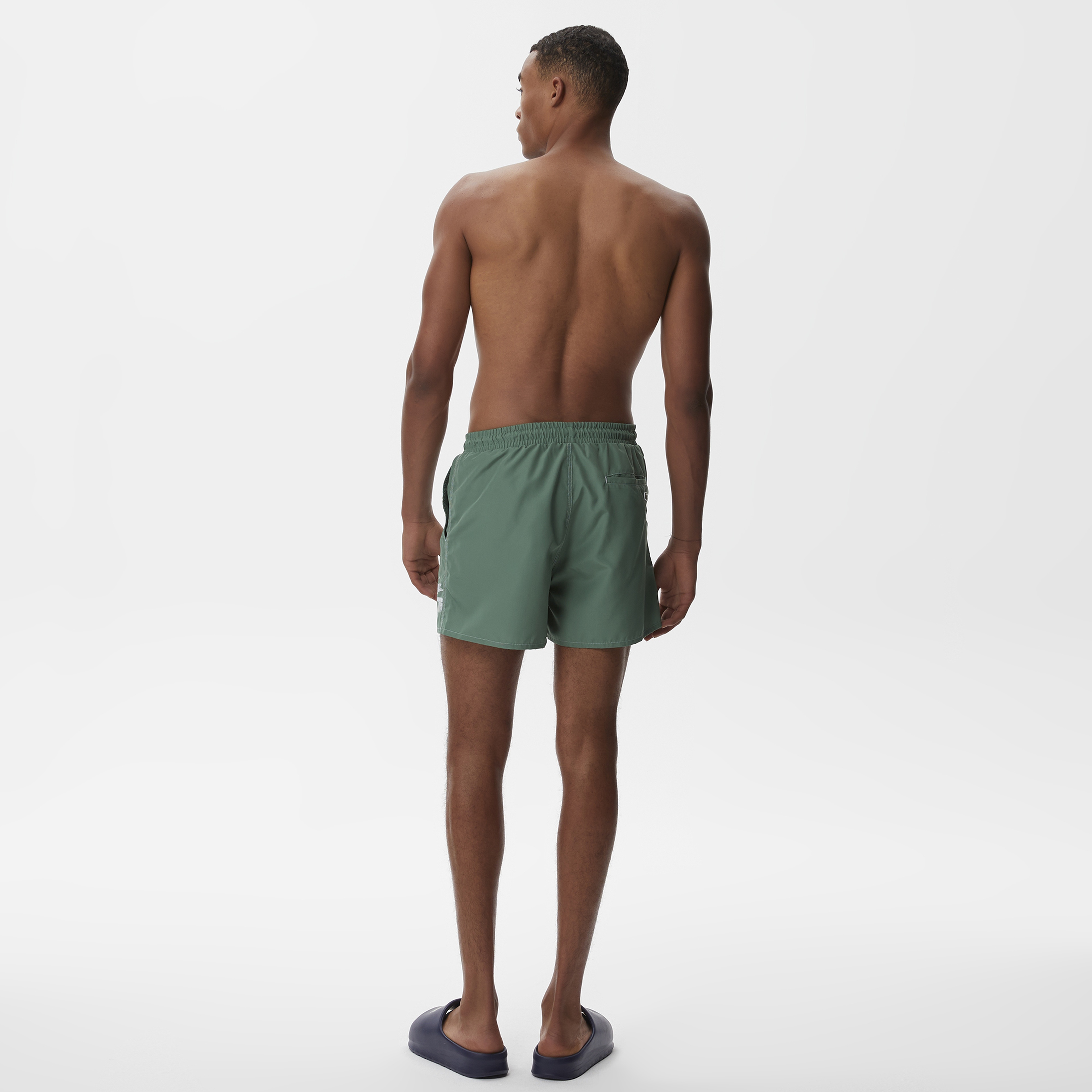 Erkek Baskılı Yeşil Mayo Şort