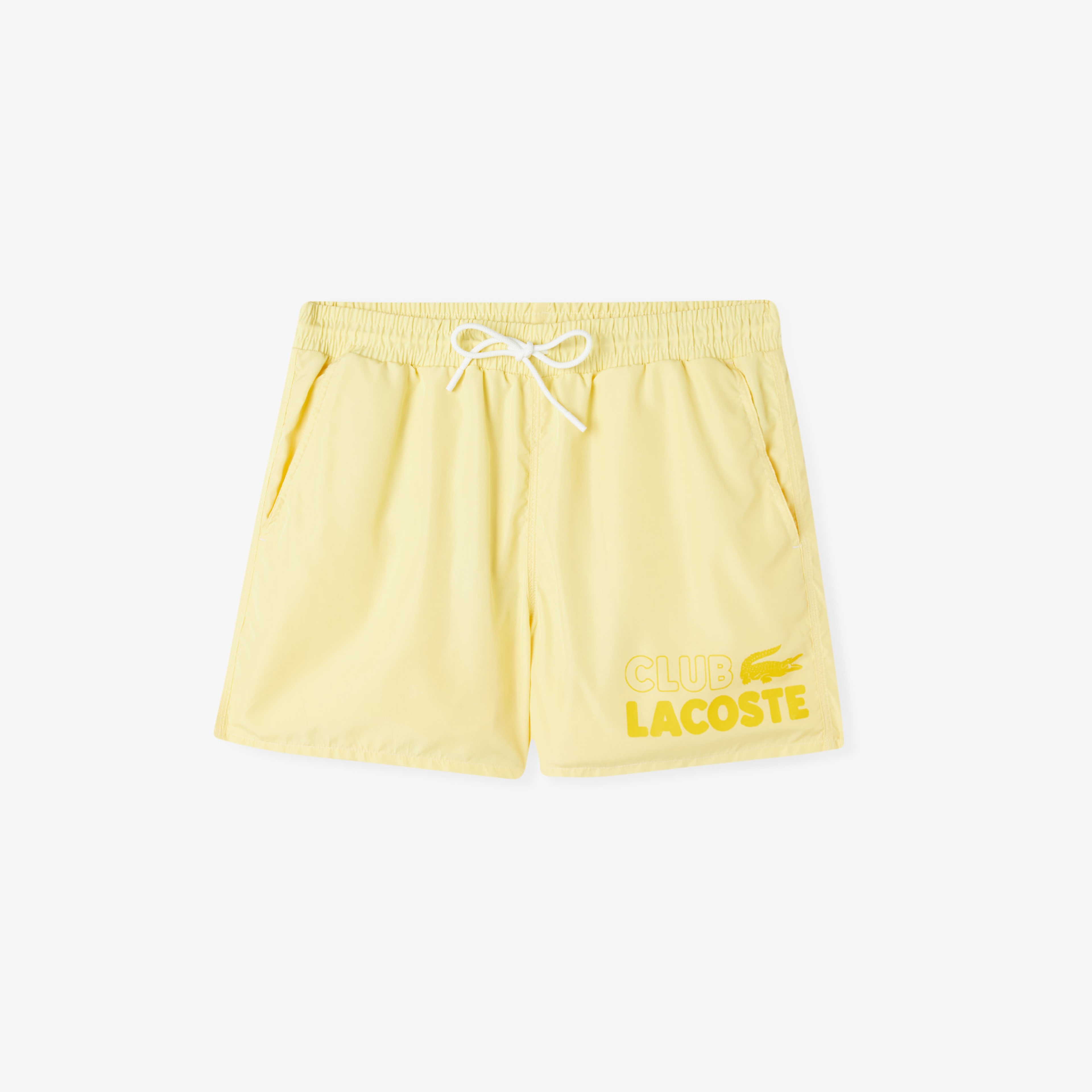 Erkek Baskılı Sarı Mayo Şort