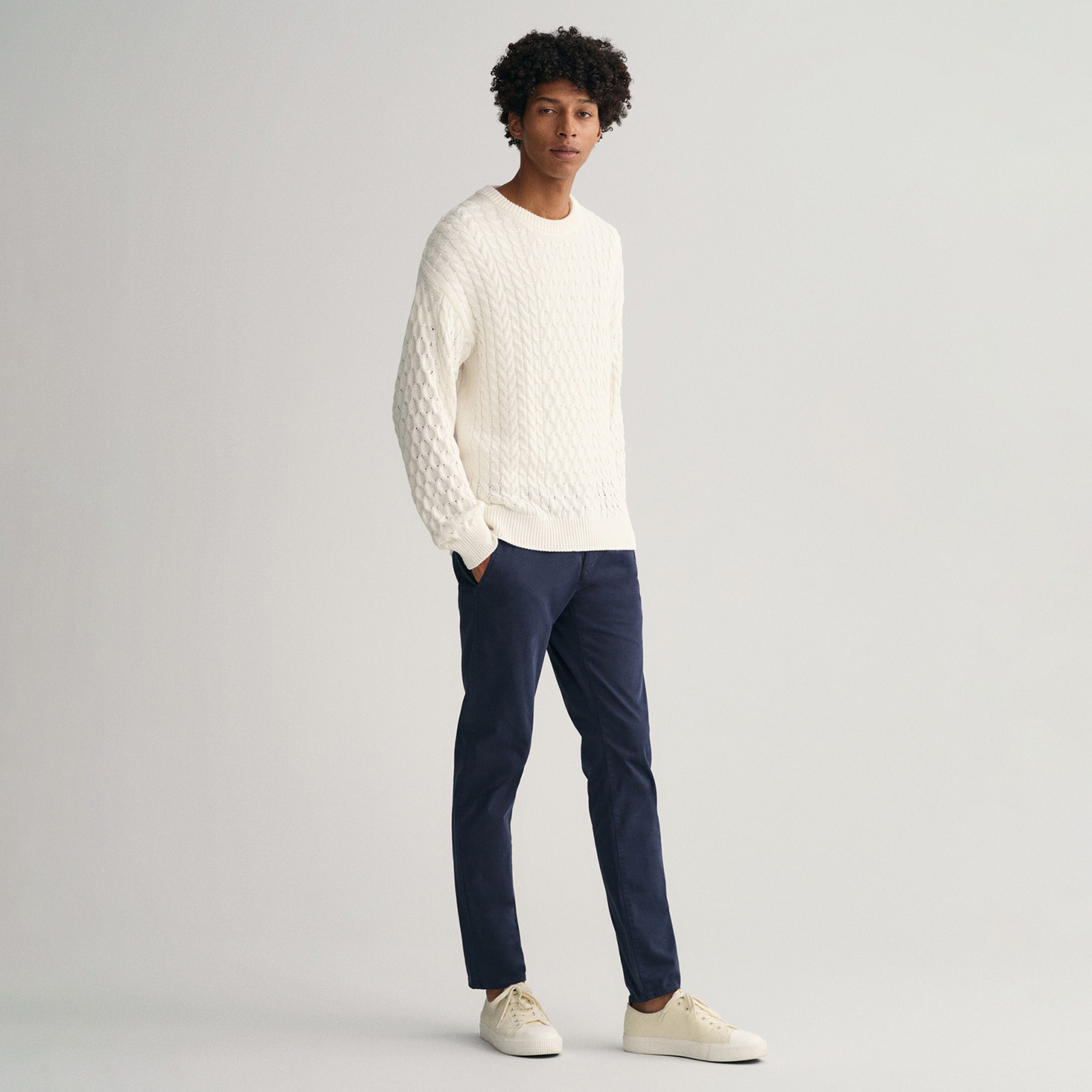 GANT Erkek Lacivert Extra Slim Fit Pantolon