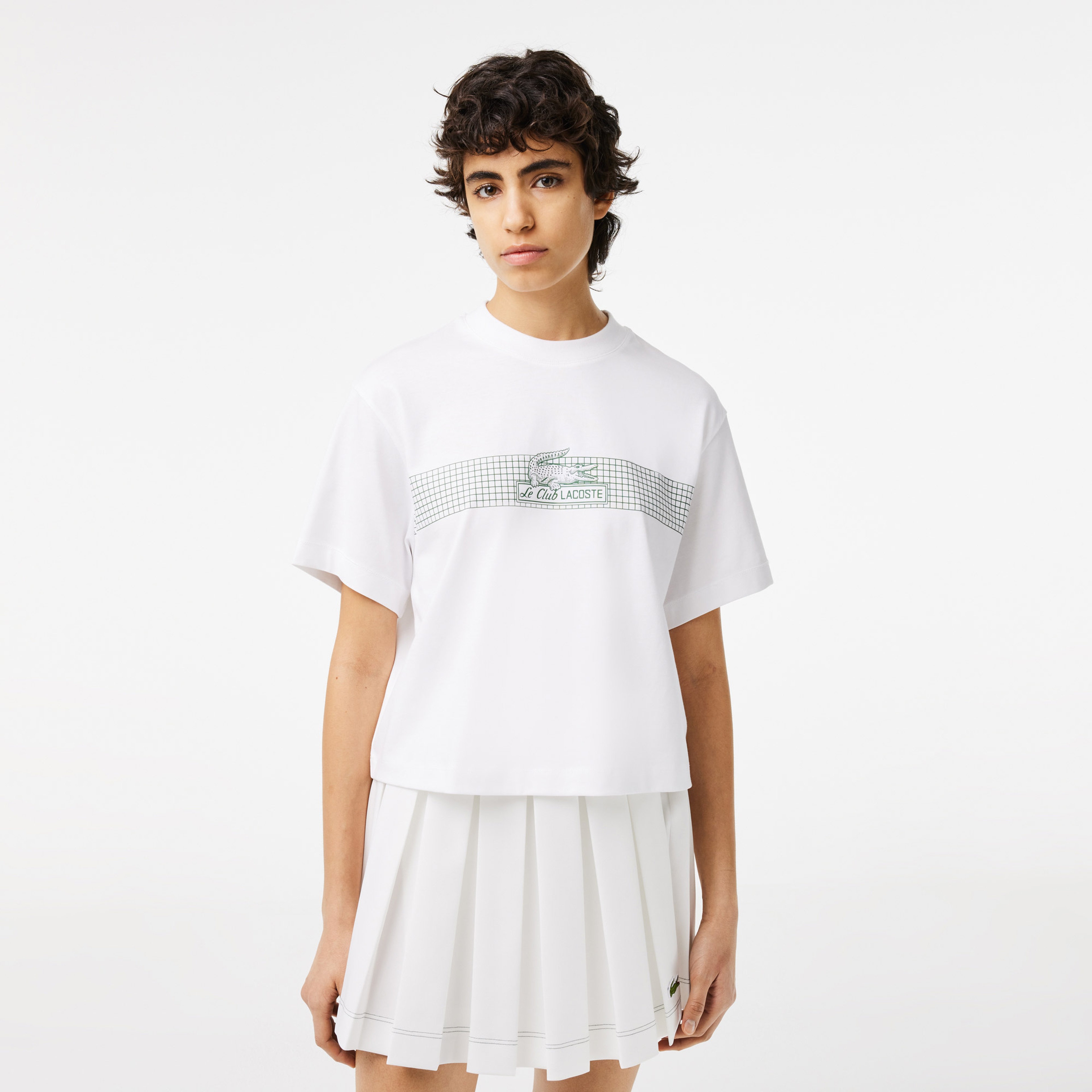 Lacoste Kadın Beyaz T-Shirt