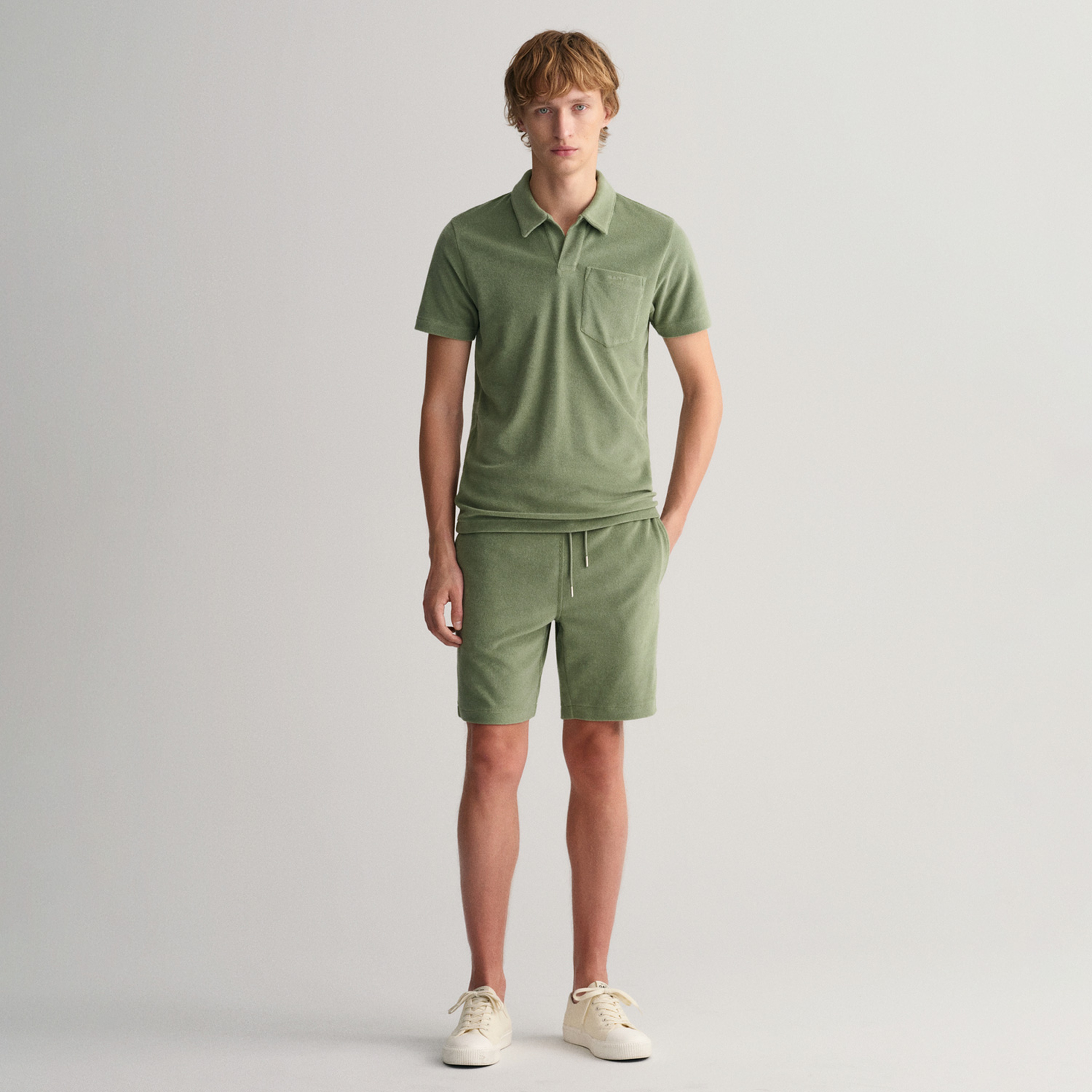 GANT Erkek Yeşil Regular Fit Polo