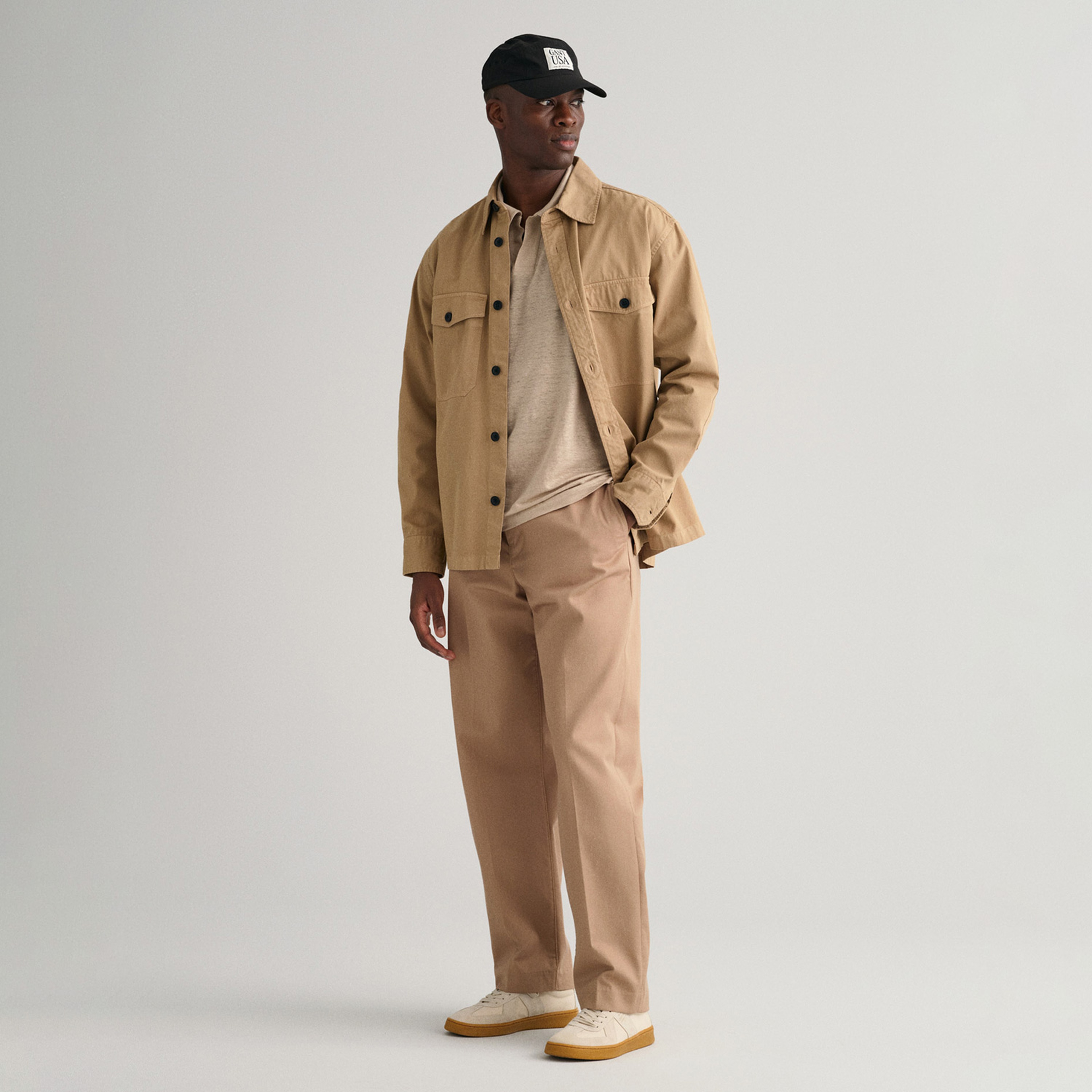 GANT Erkek Bej Regular Fit Polo