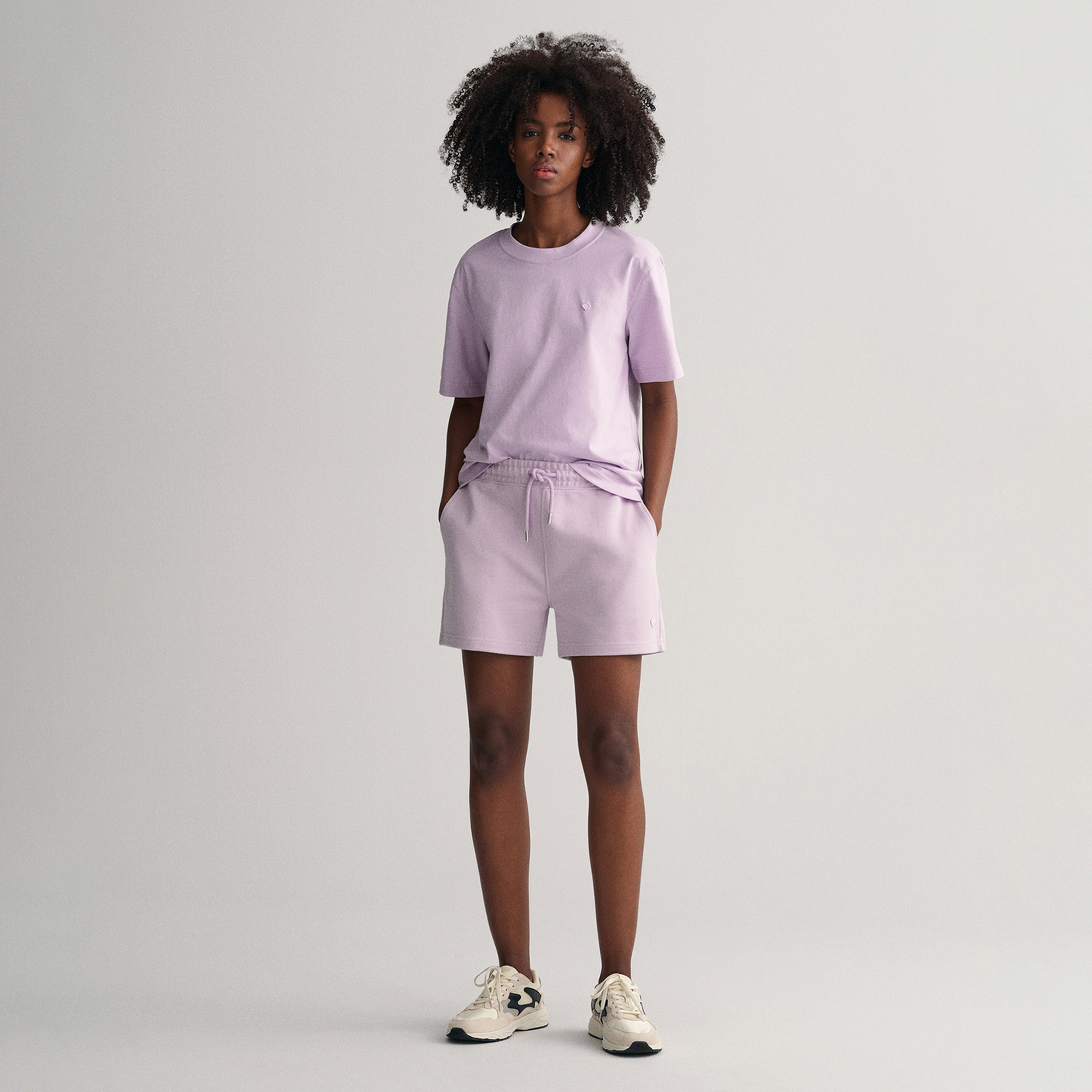 GANT Kadın Mor Relaxed Fit Şort