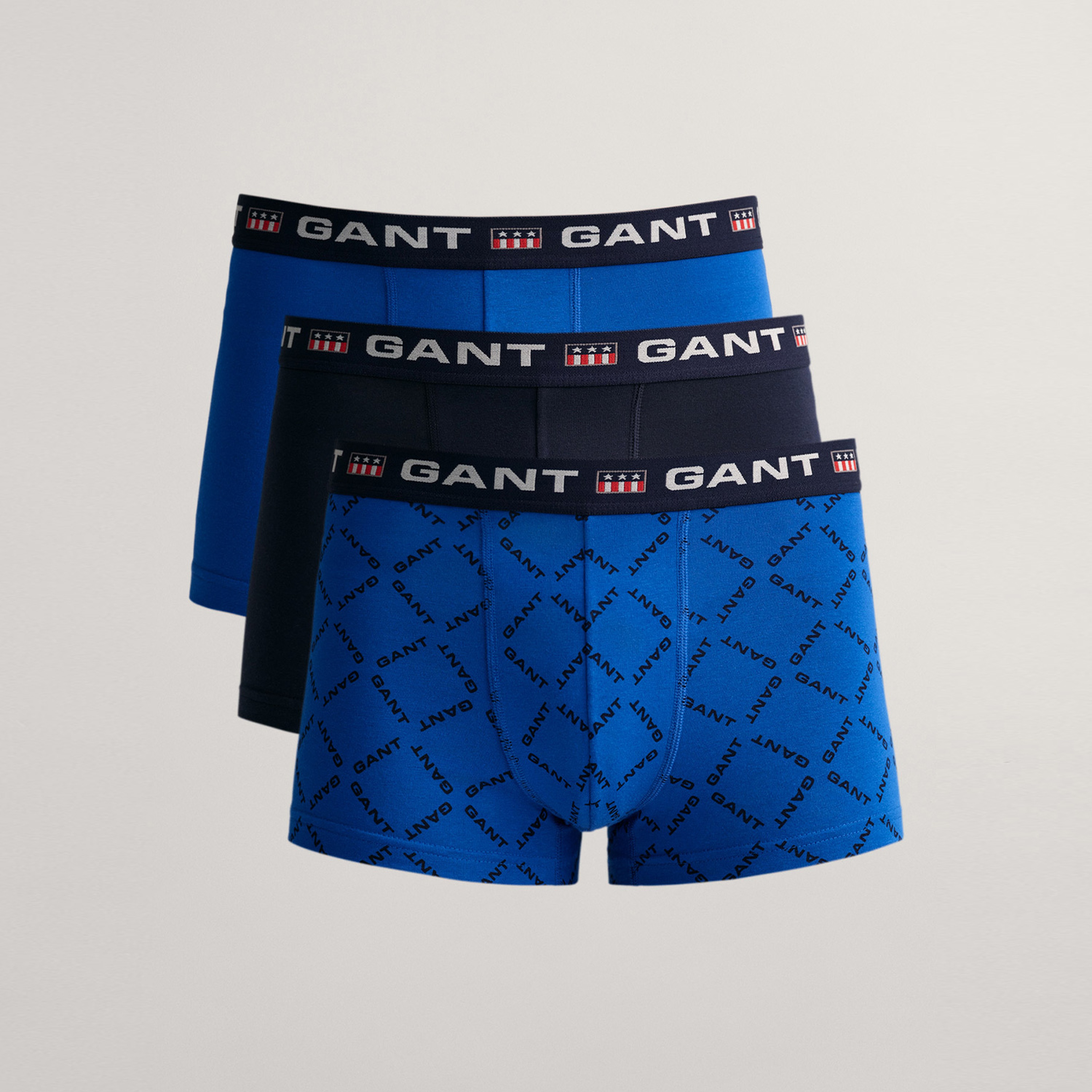 GANT Classic Erkek Mavi 3'lü Boxer