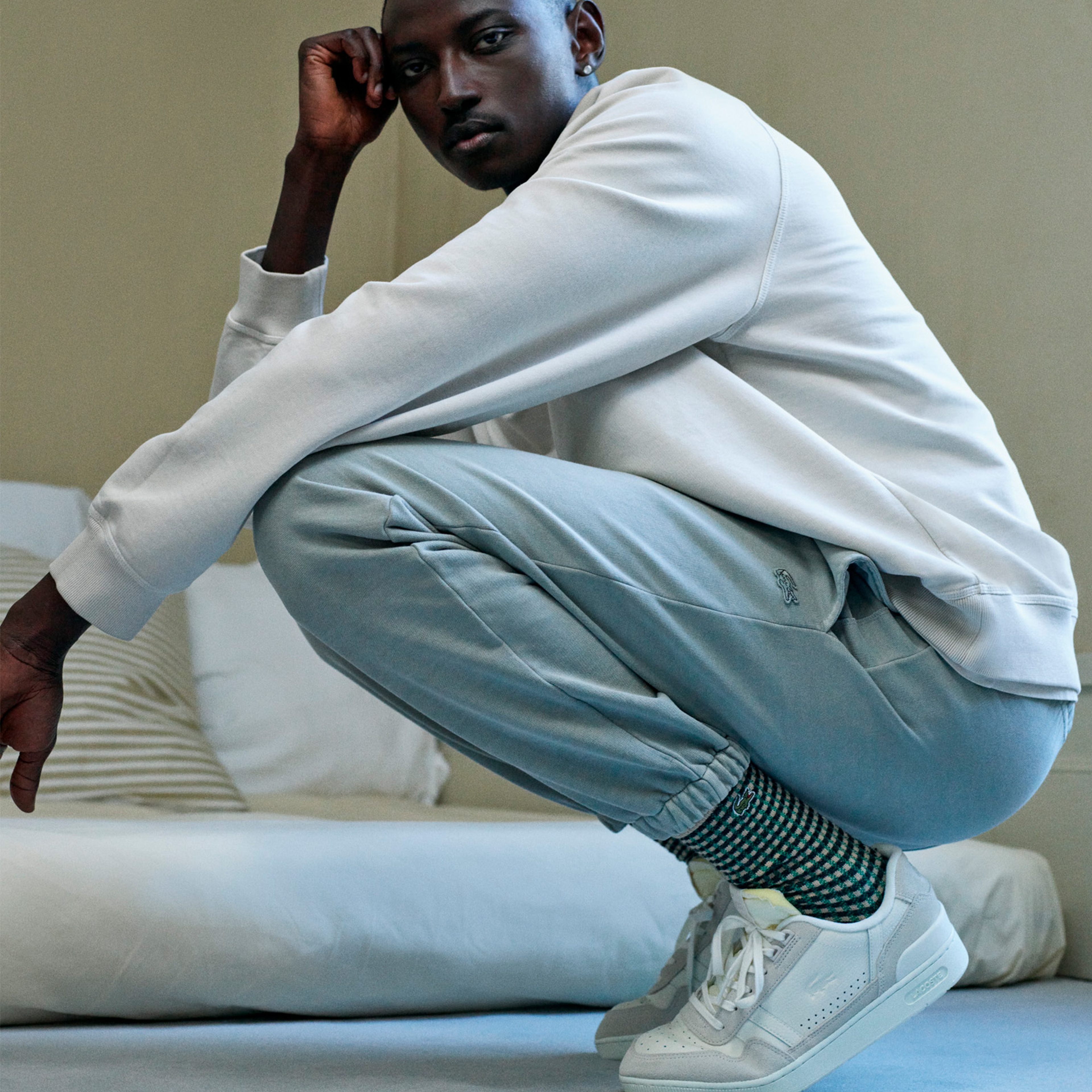 T-Clip Erkek Bej Sneaker