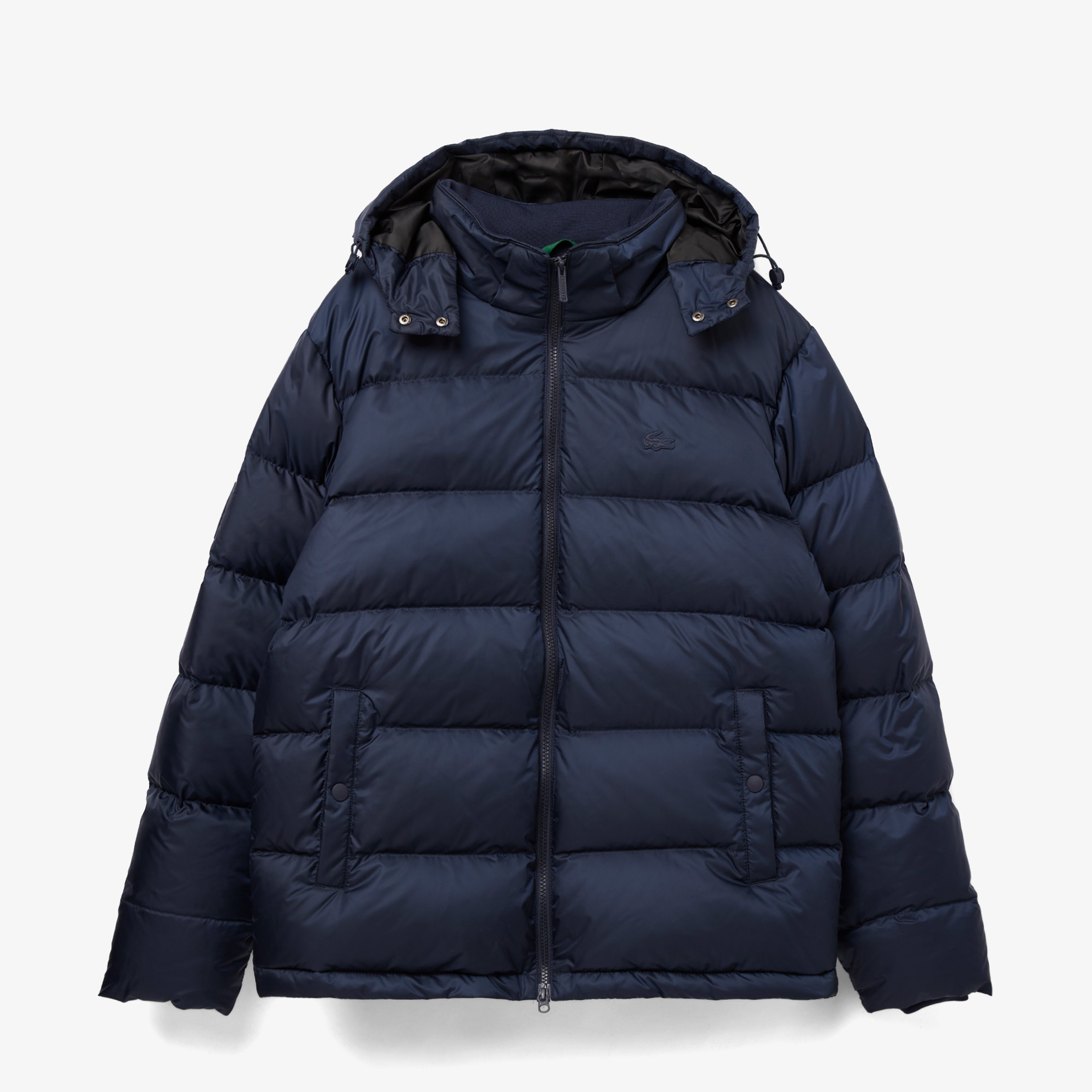 Lacoste Kapitone Erkek Lacivert Kapüşonlu Mont